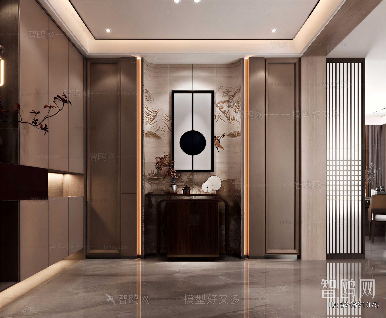 New Chinese Style Hallway