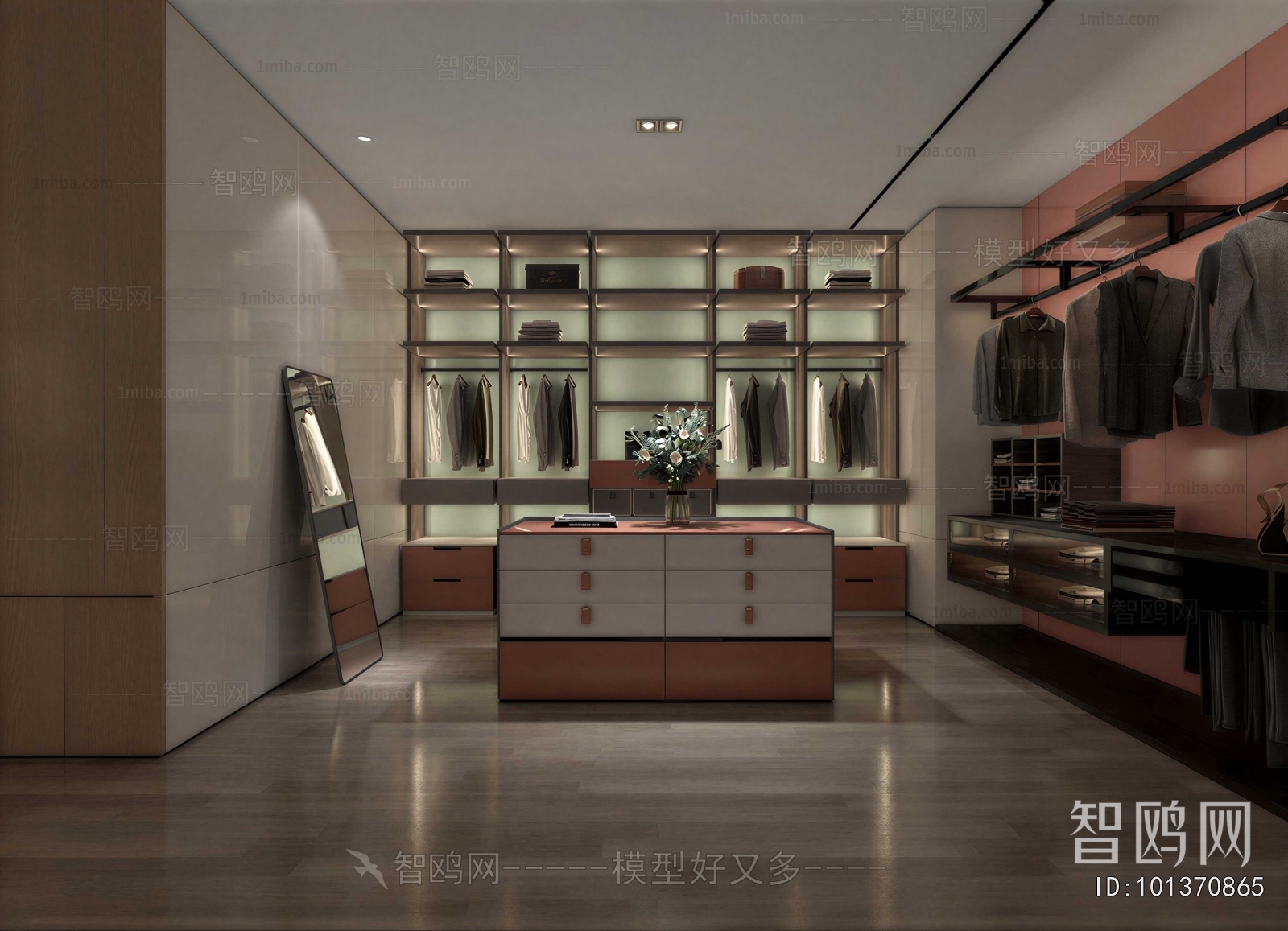 Modern Clothes Storage Area