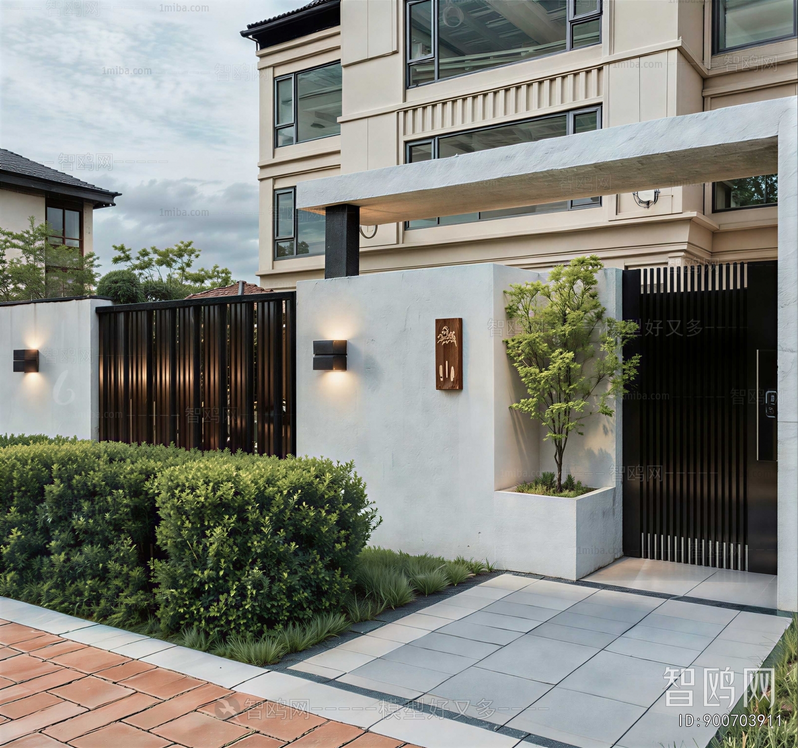 Modern Courtyard/landscape
