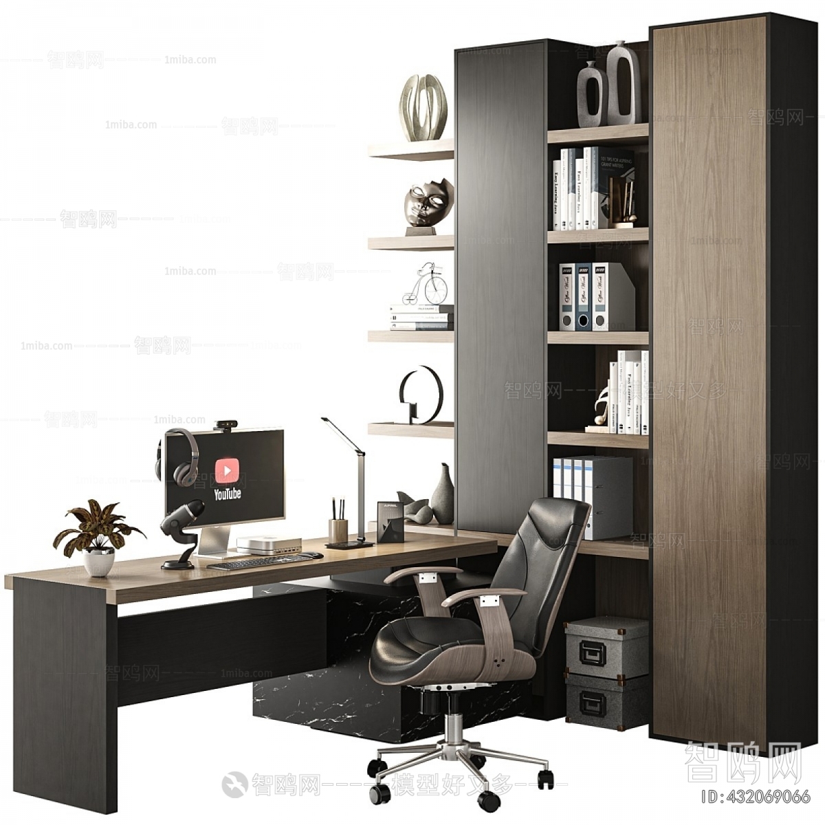 New Chinese Style Office Desk And Chair