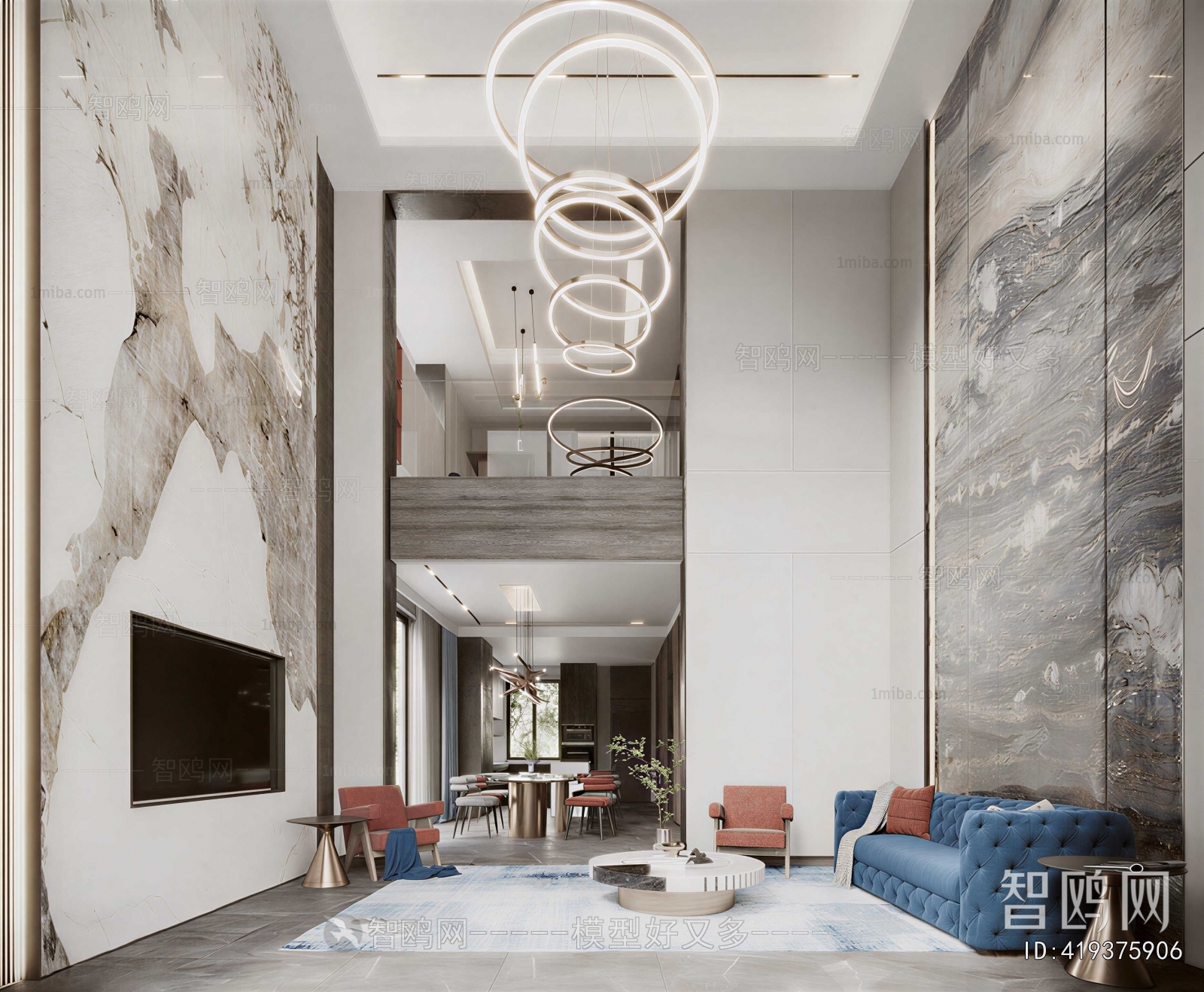New Chinese Style A Living Room