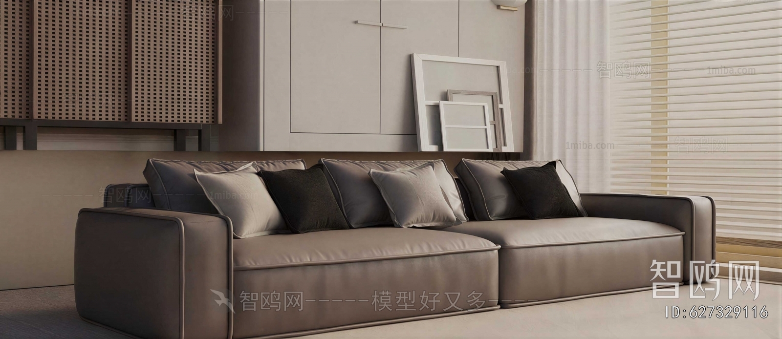 Modern Three-seat Sofa