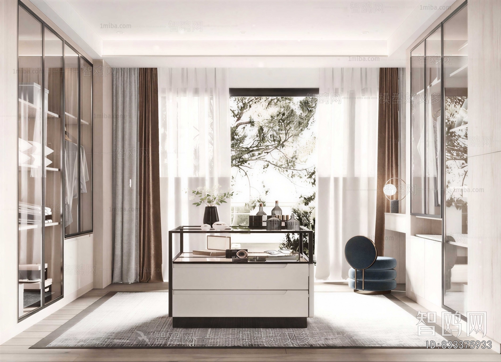 Modern Clothes Storage Area