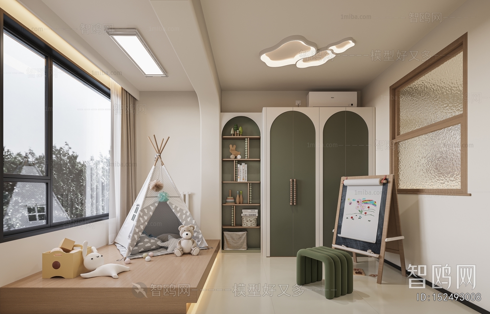 Modern Children's Room Activity Room