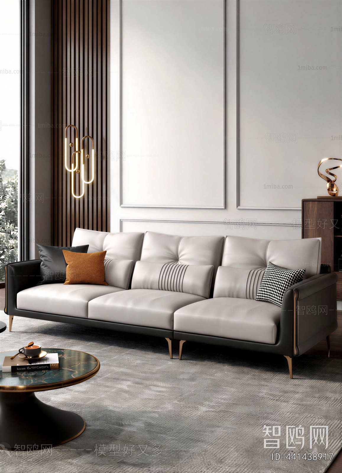Modern Three-seat Sofa