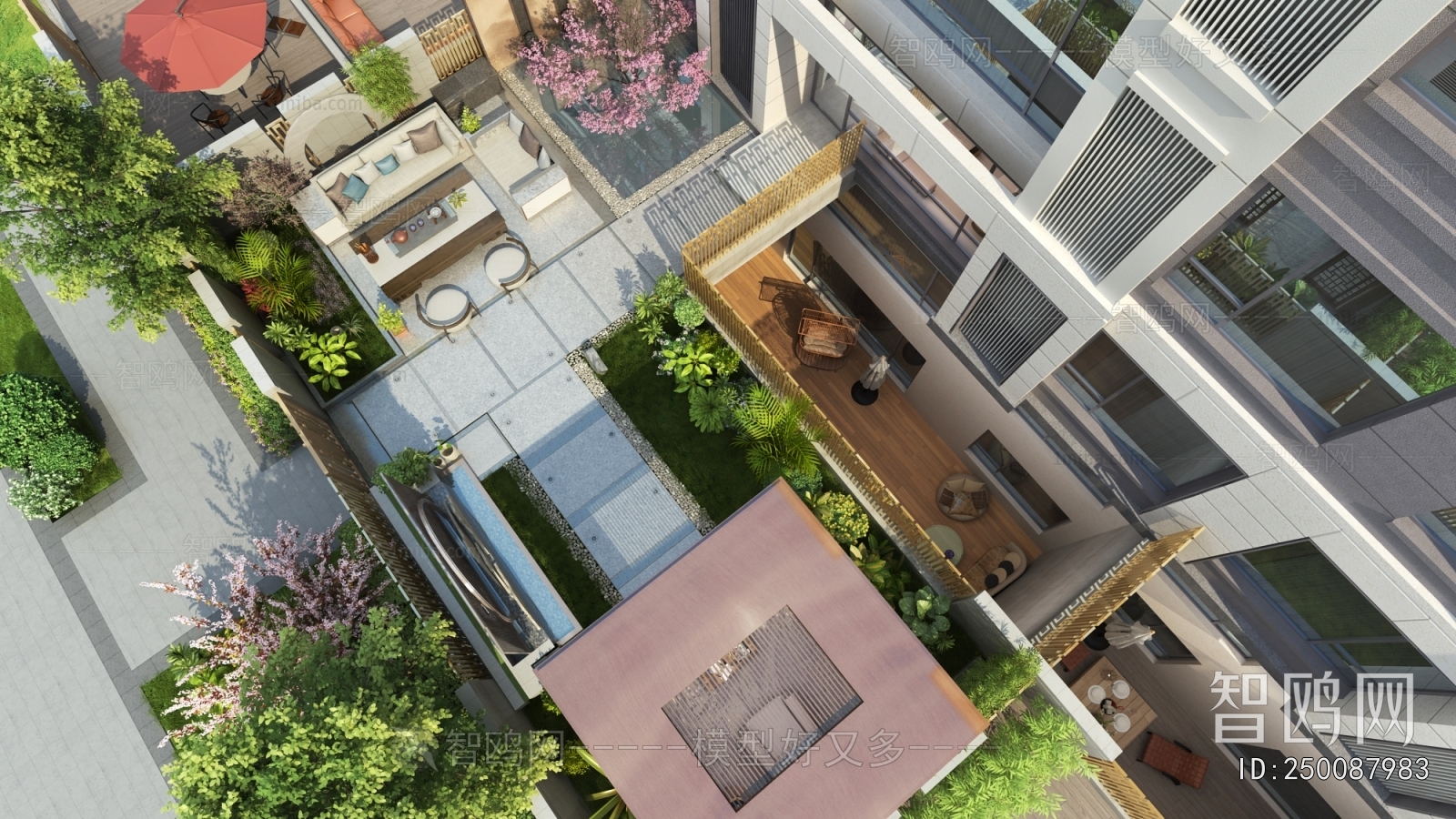 Modern Courtyard/landscape