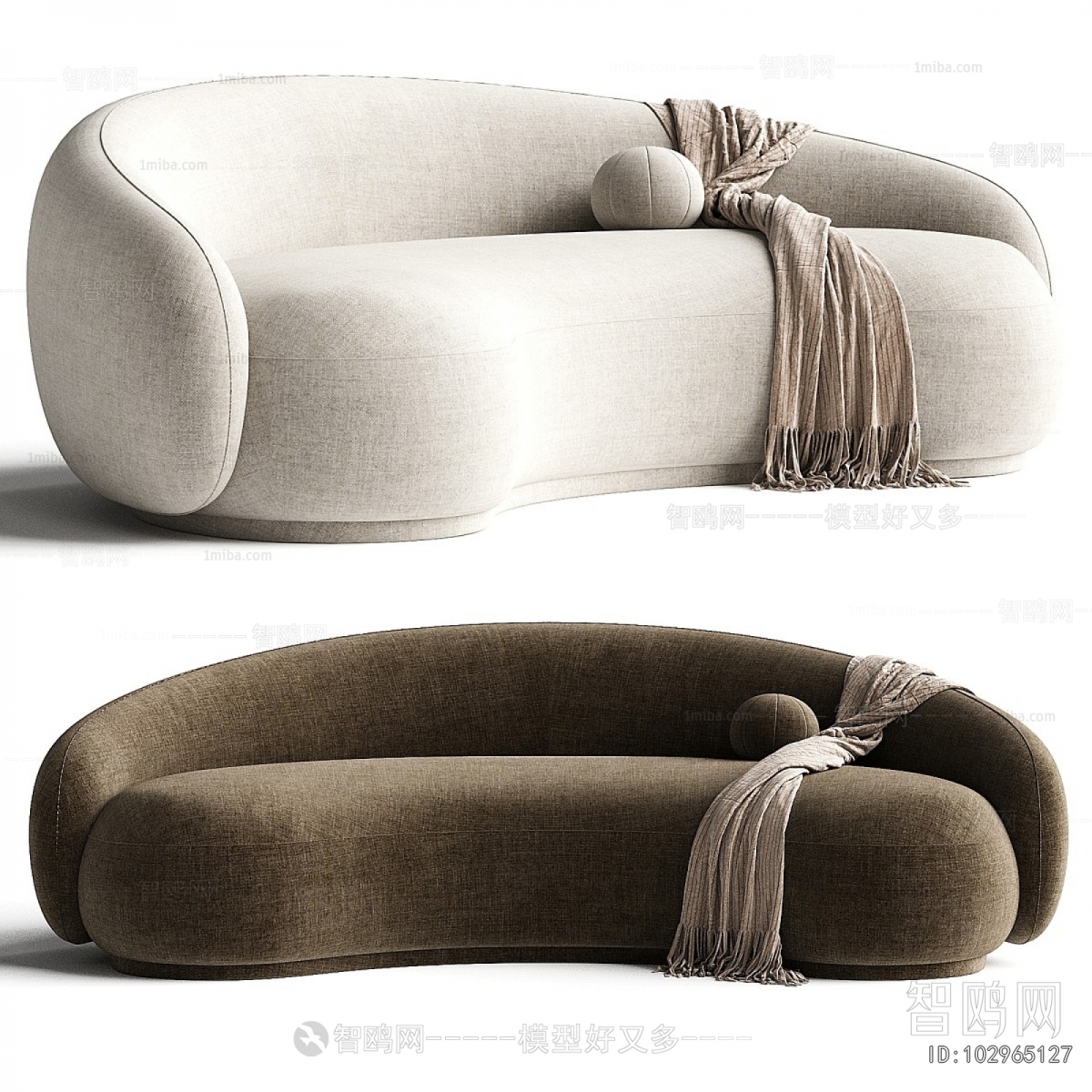 Modern Curved Sofa