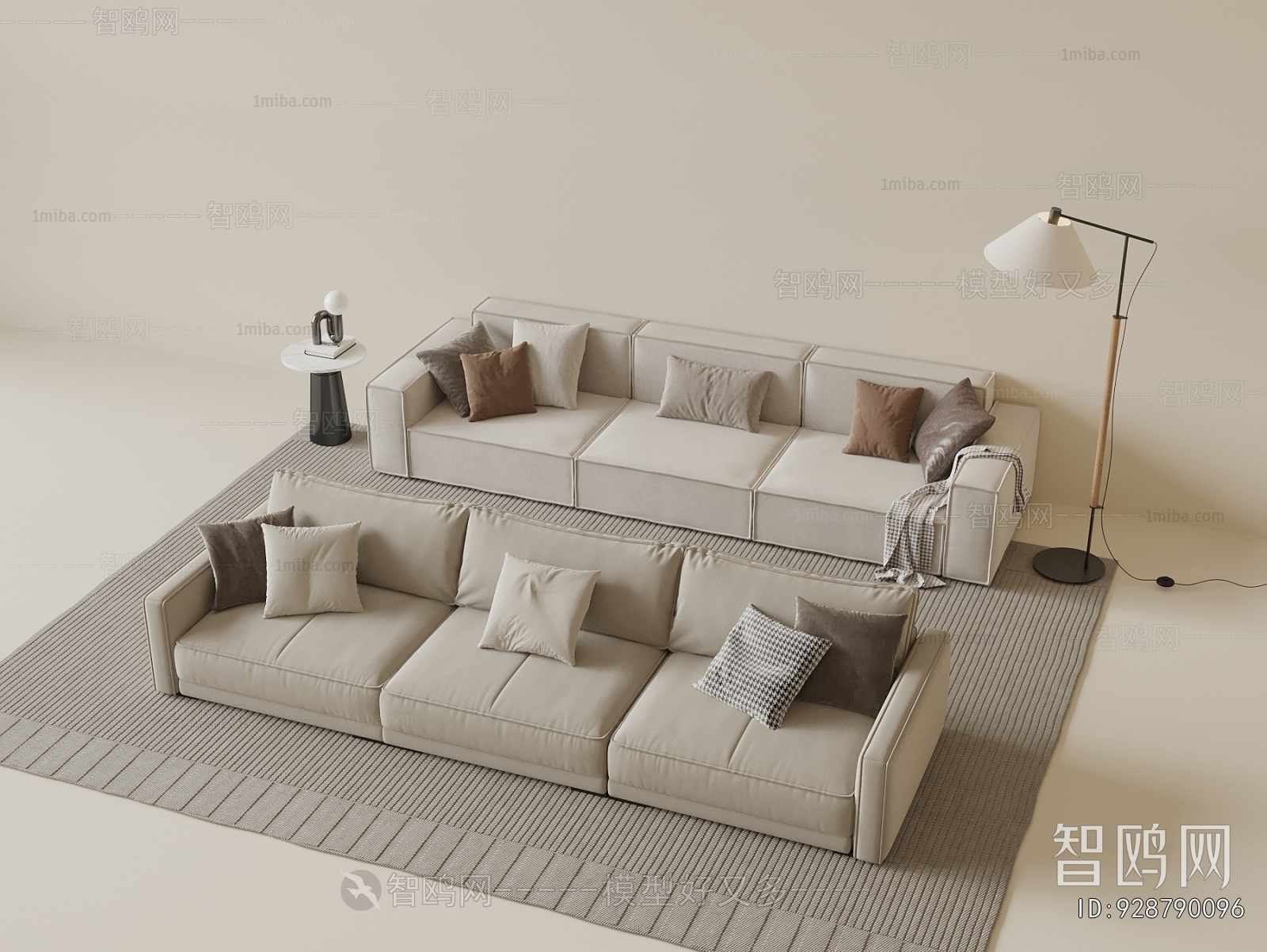 Modern Three-seat Sofa