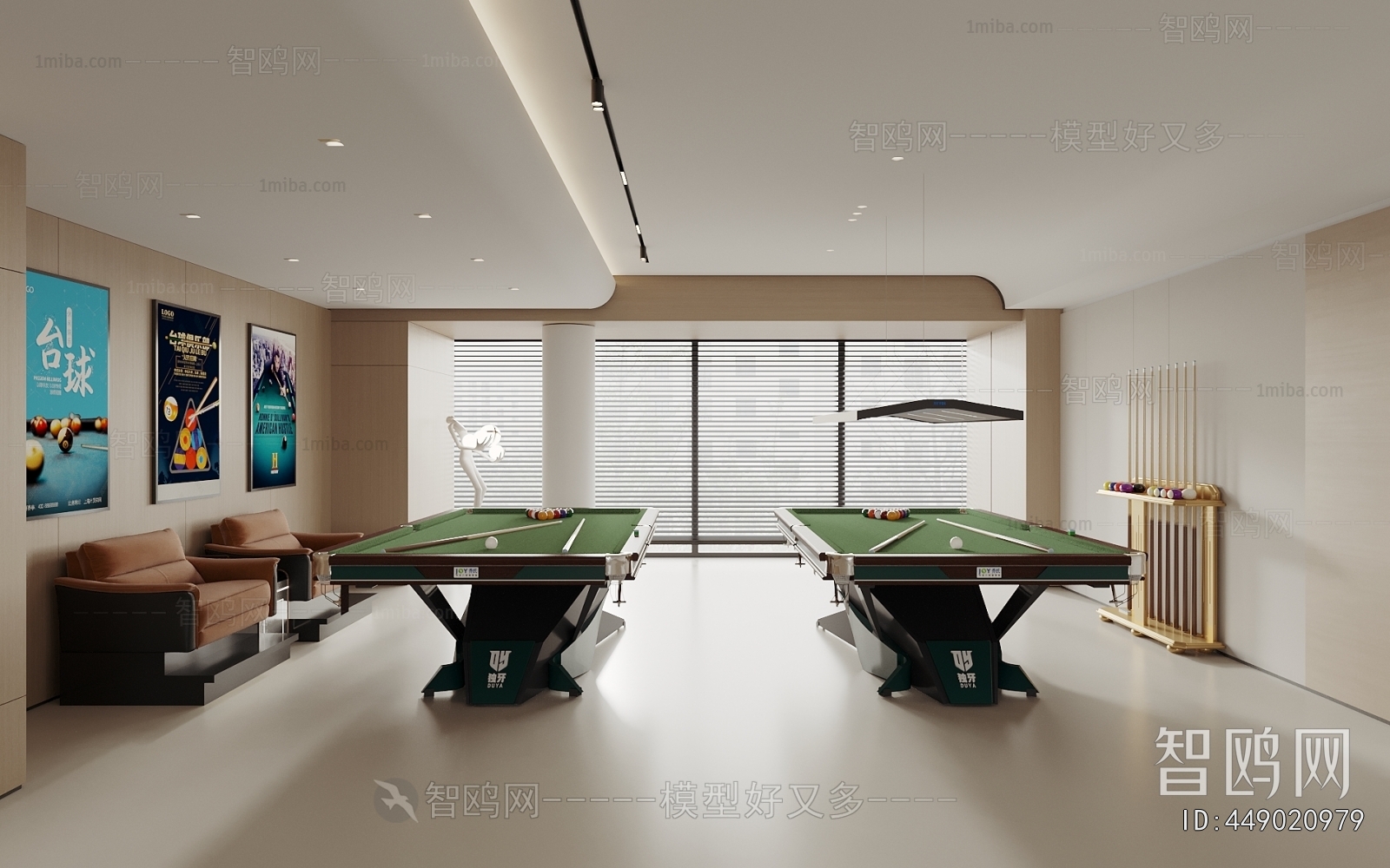 Modern Billiards Room