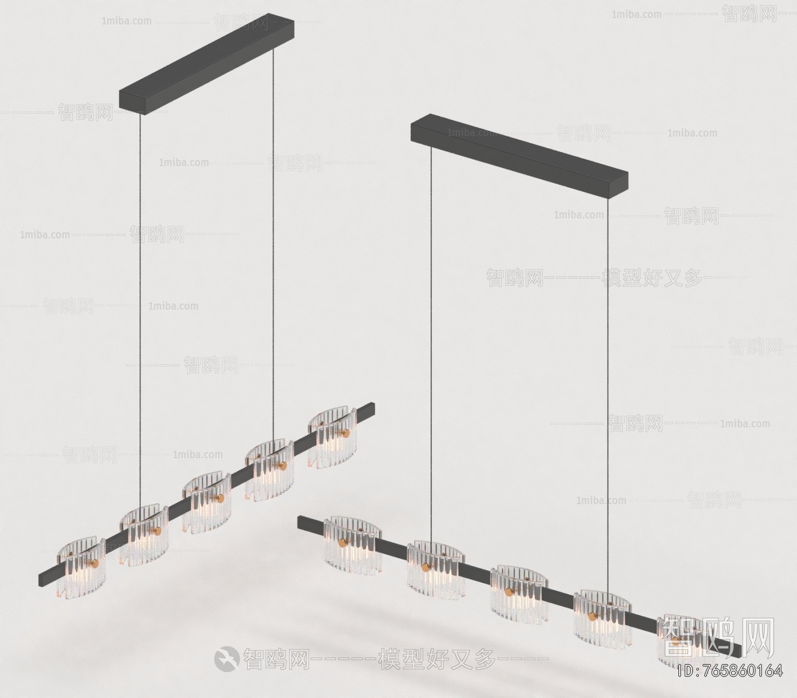 Modern Long Chandelier