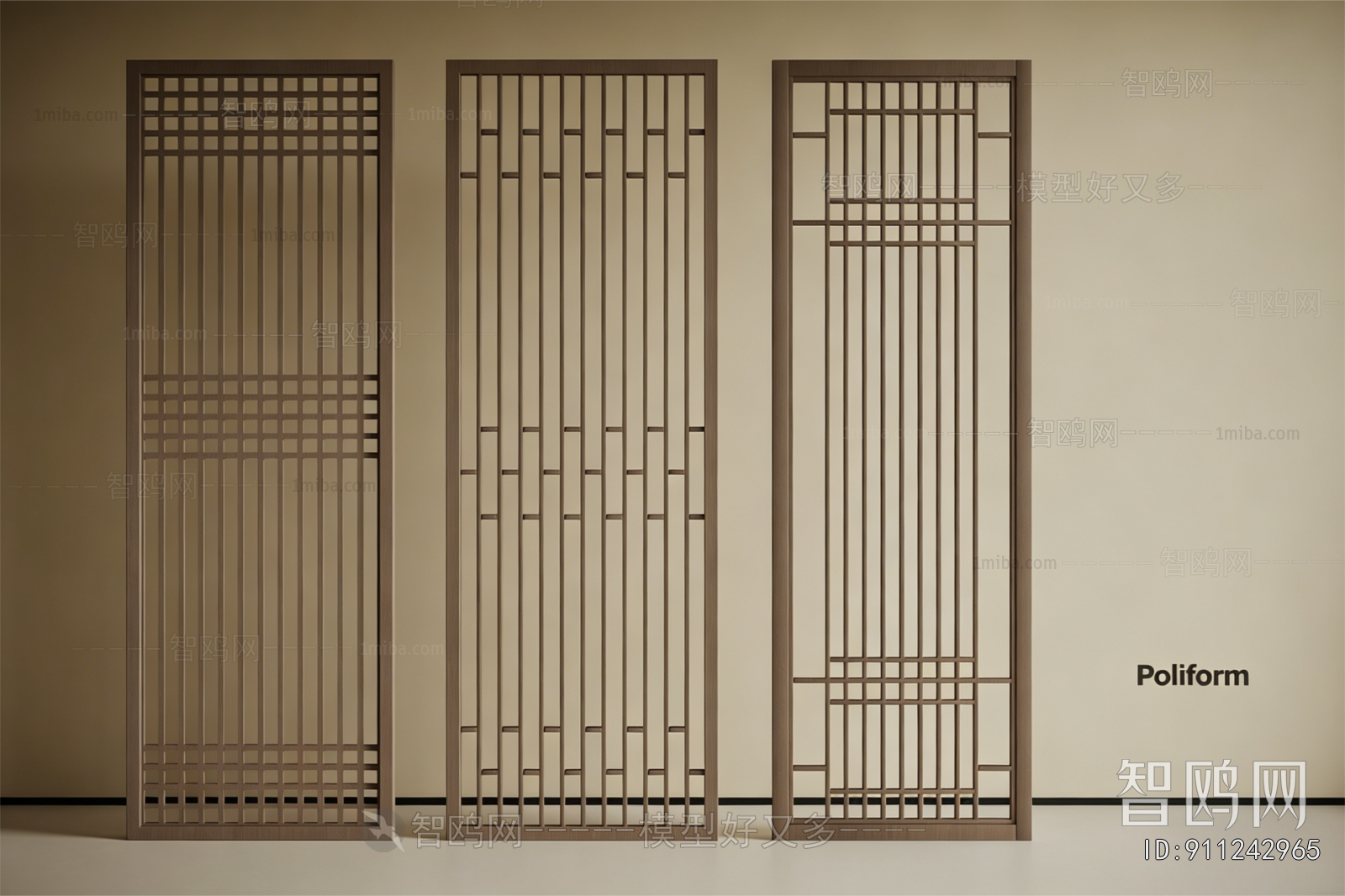 New Chinese Style Wooden Screen Partition