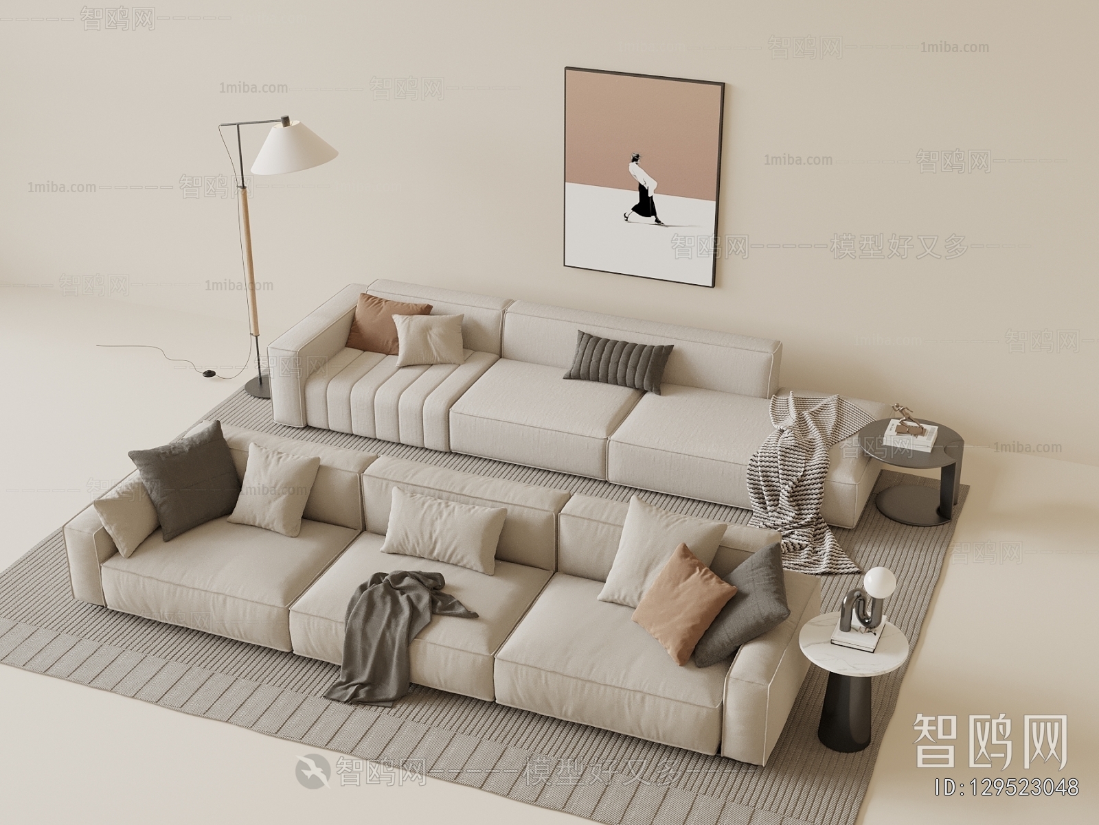 Modern Three-seat Sofa