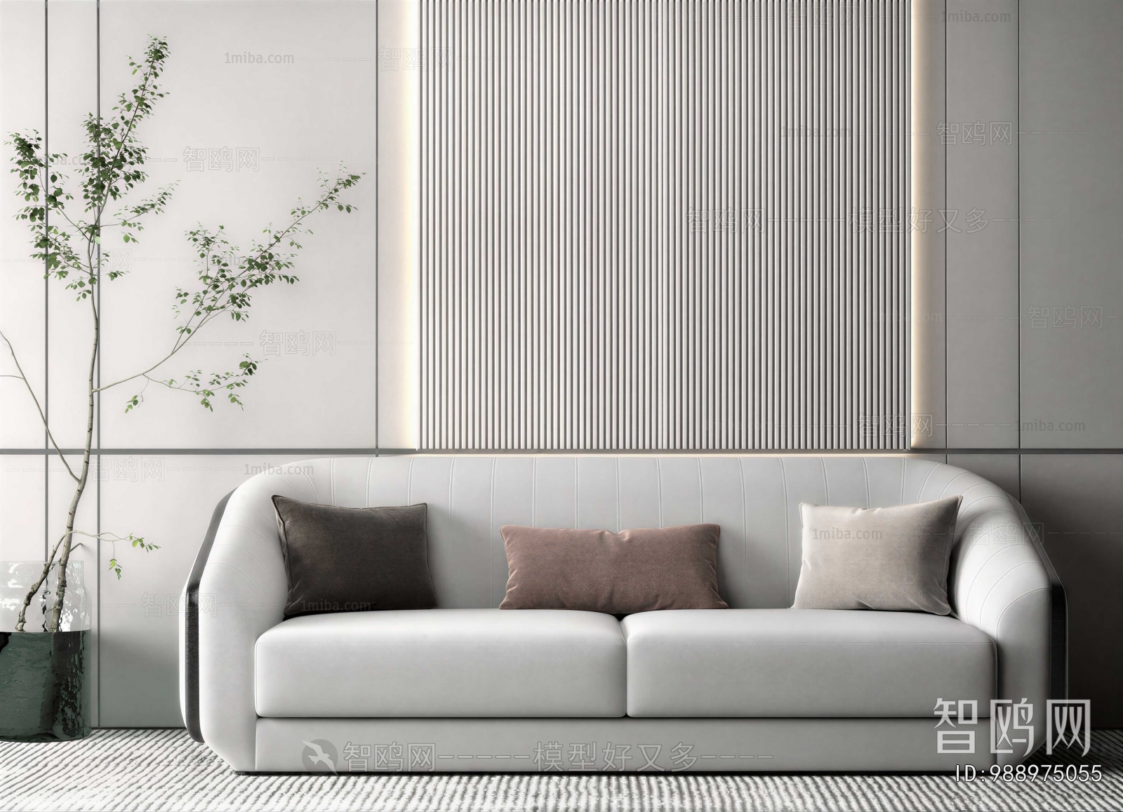 Modern Three-seat Sofa