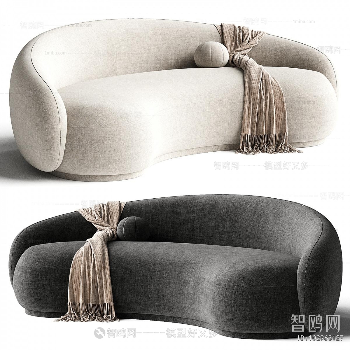 Modern Curved Sofa