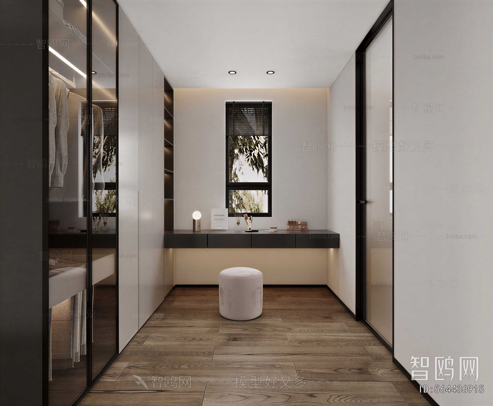 Modern Clothes Storage Area