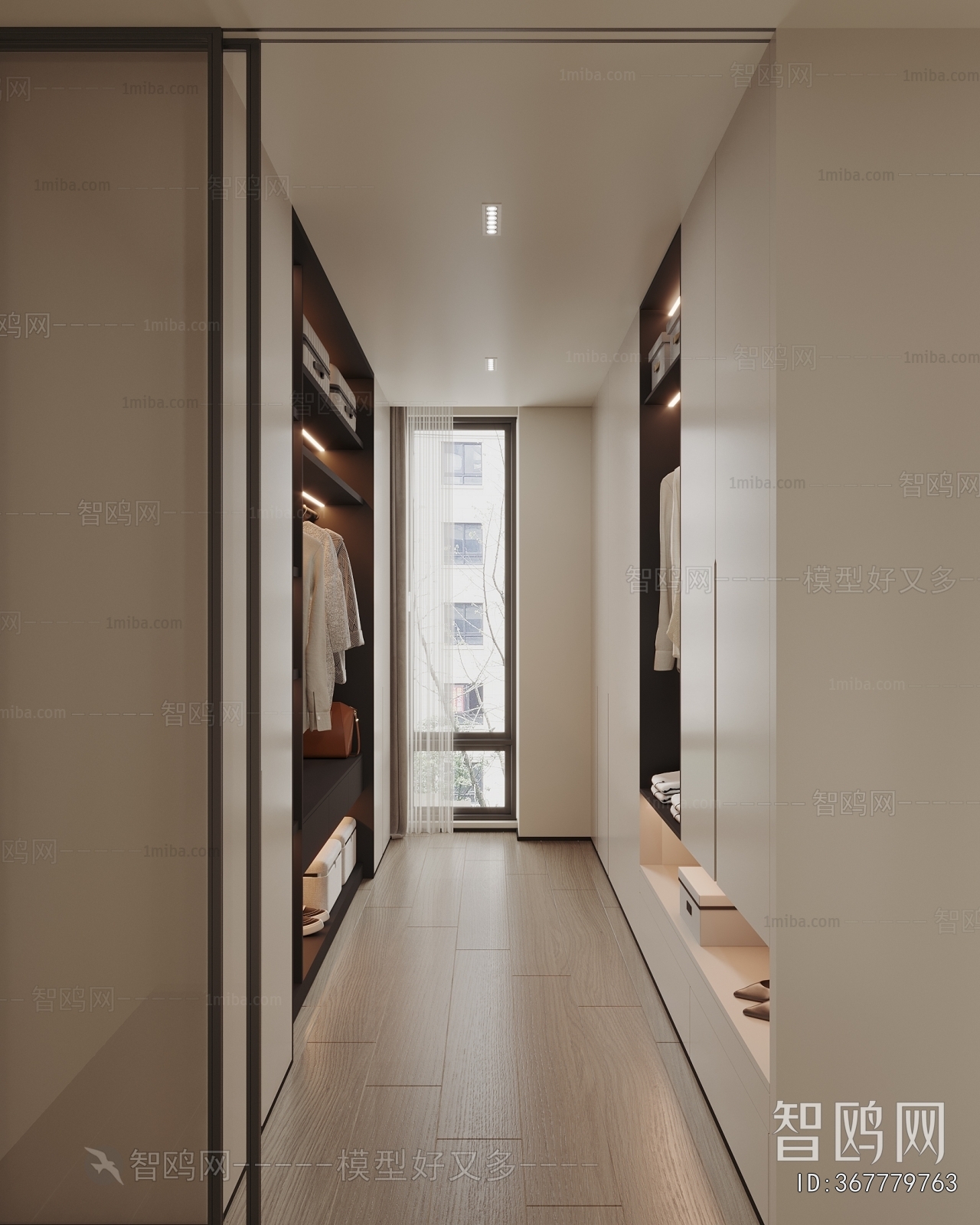 Modern Clothes Storage Area