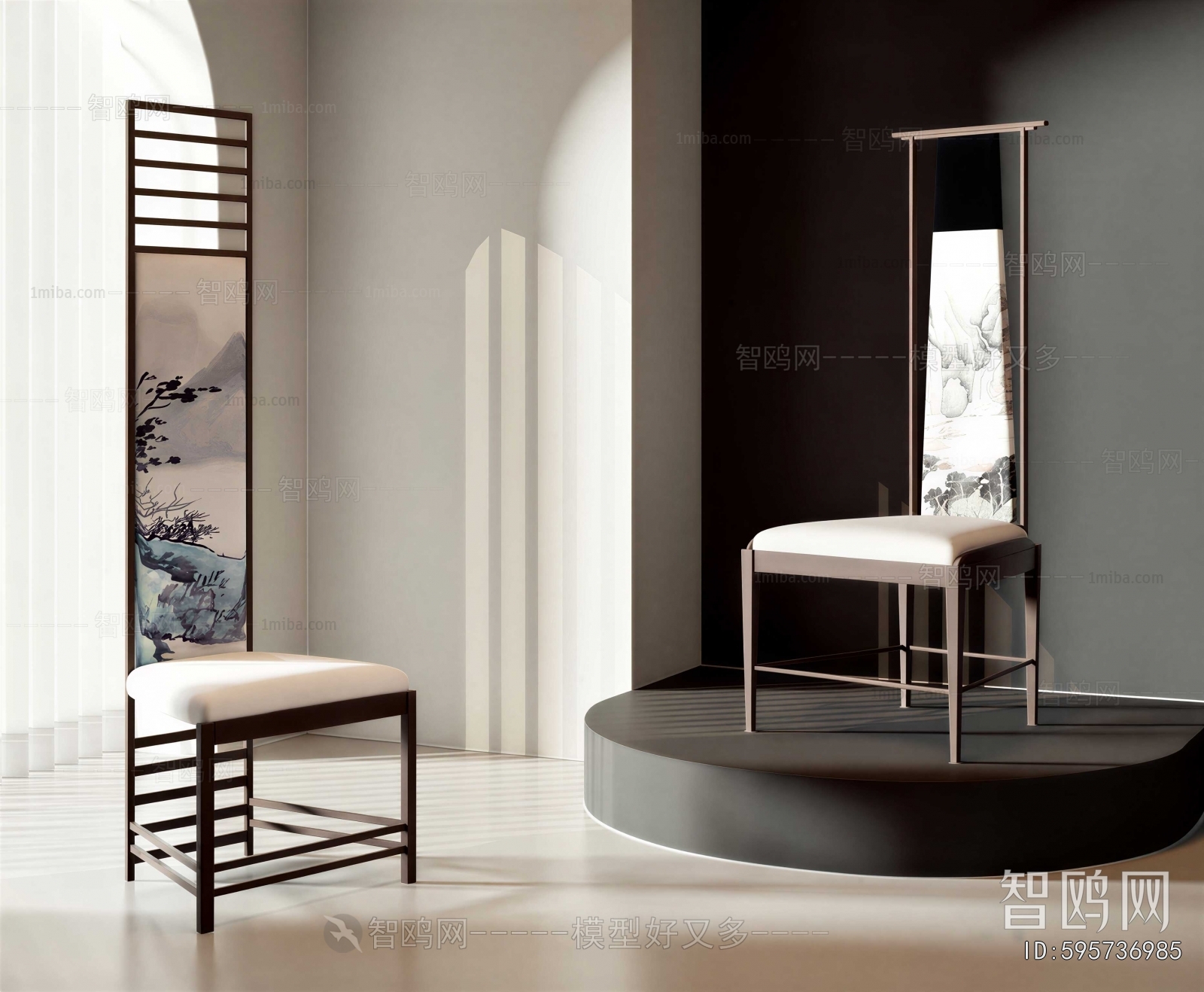 New Chinese Style Single Chair
