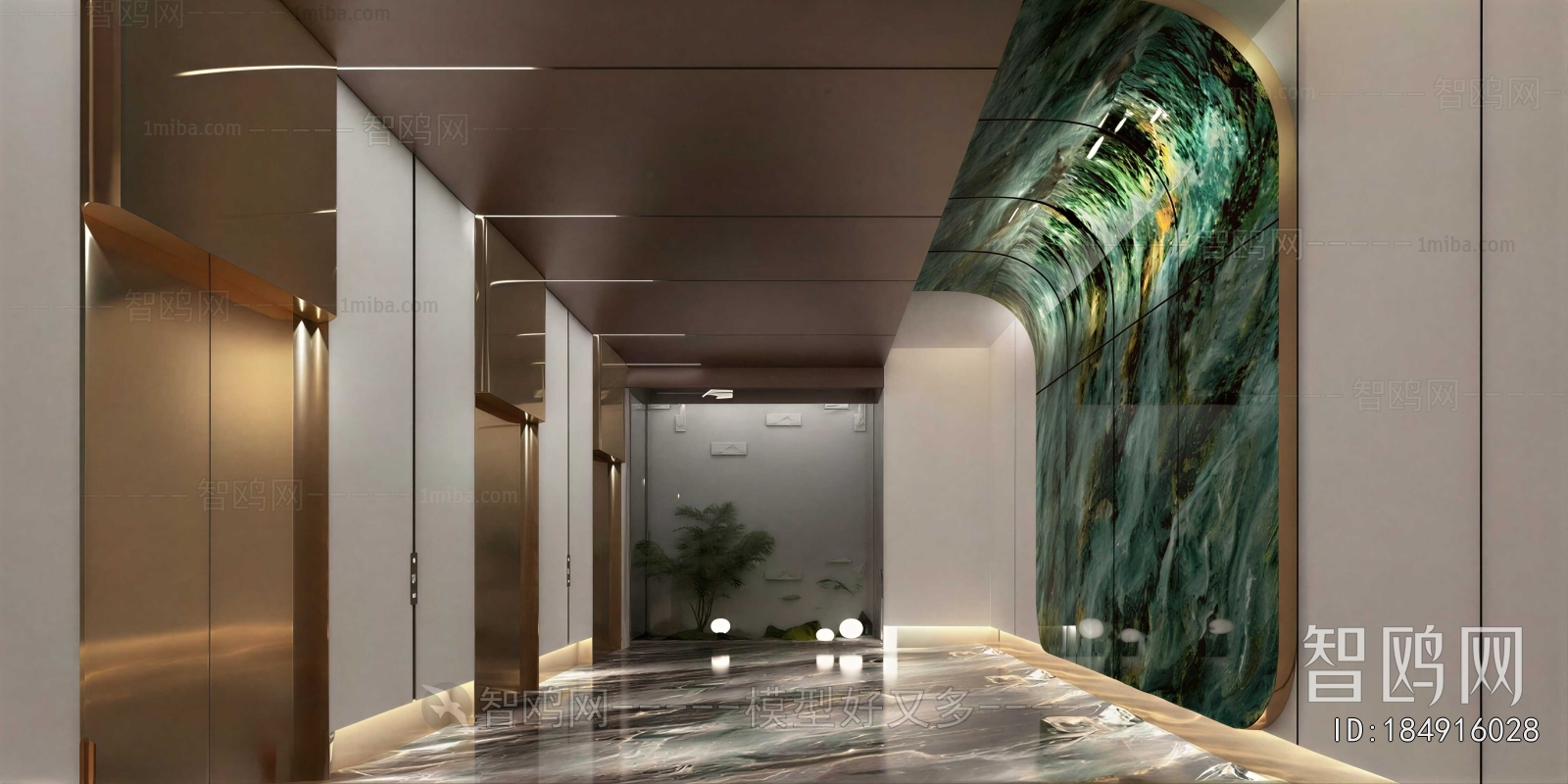 Modern Corridor/elevator Hall