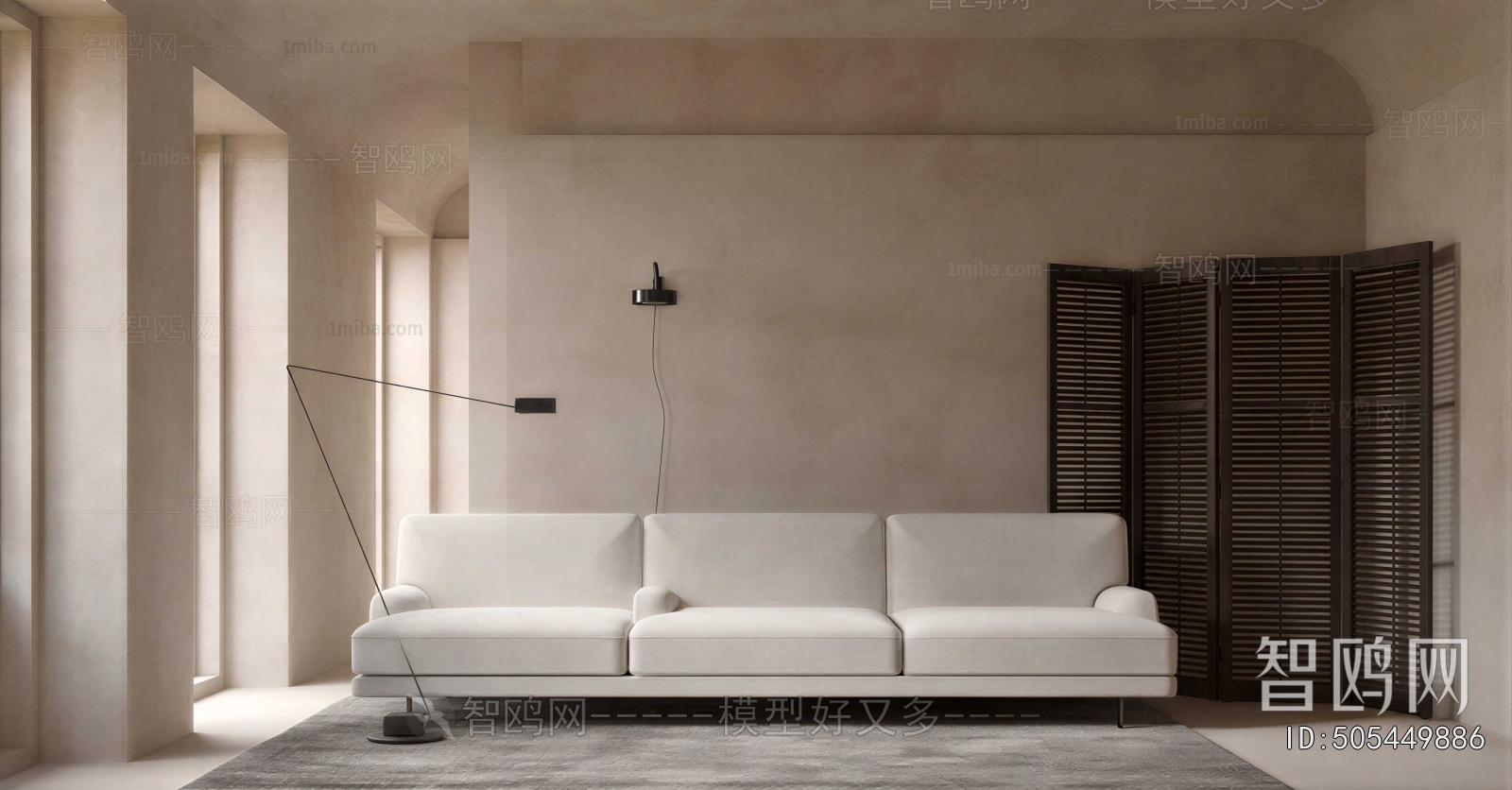 Modern Three-seat Sofa