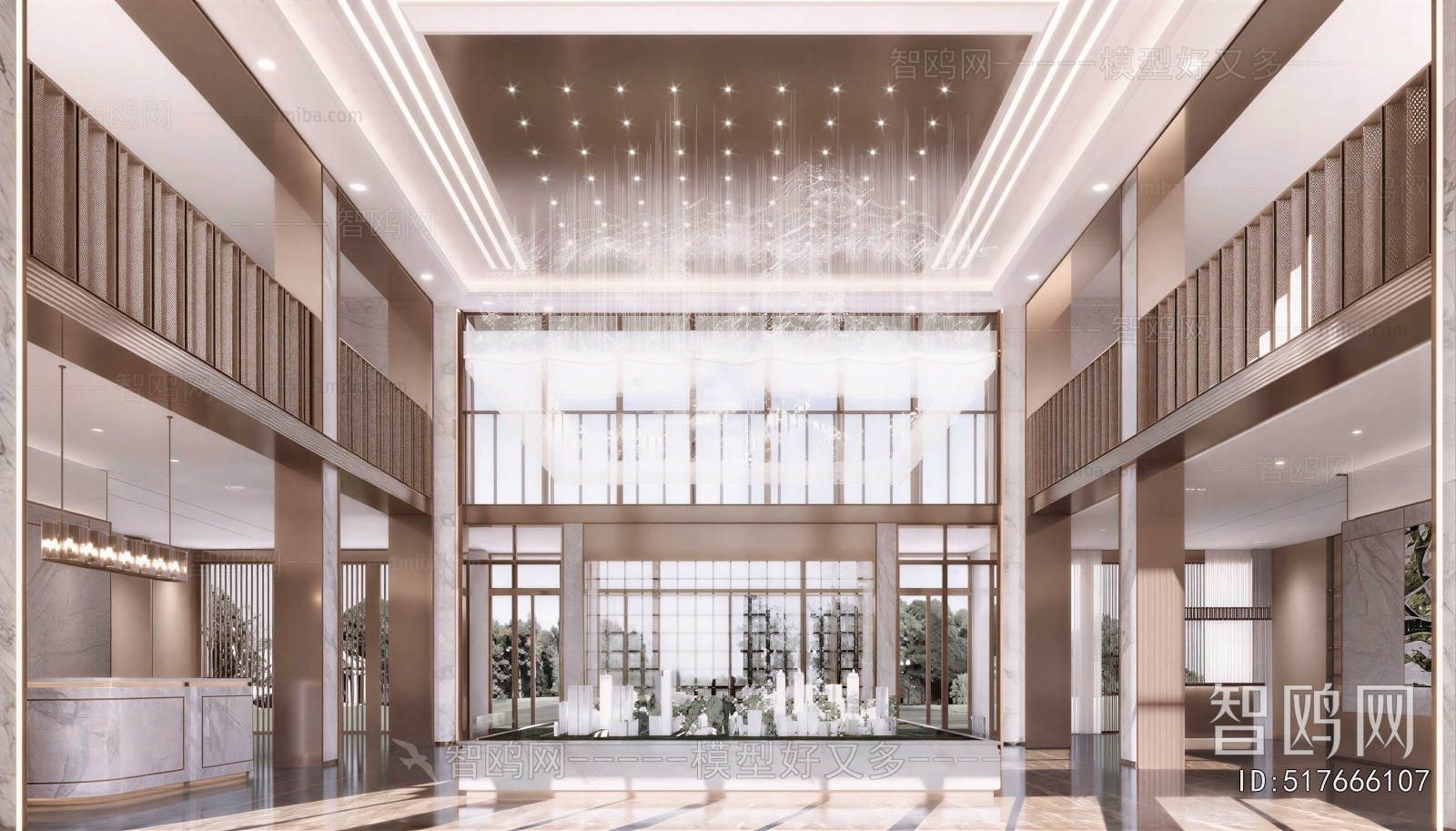 New Chinese Style Office Reception Desk