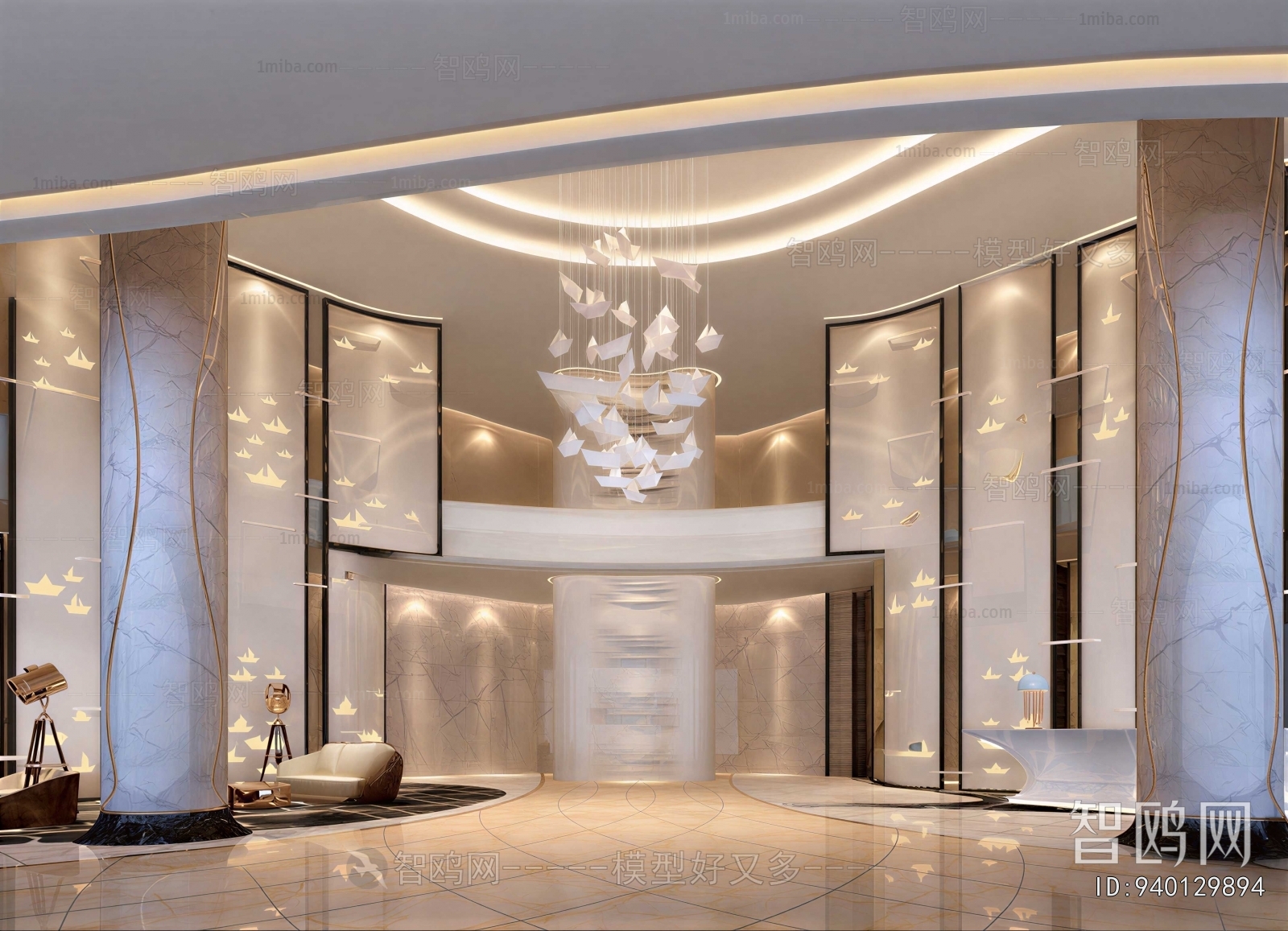 Modern Office Reception Desk