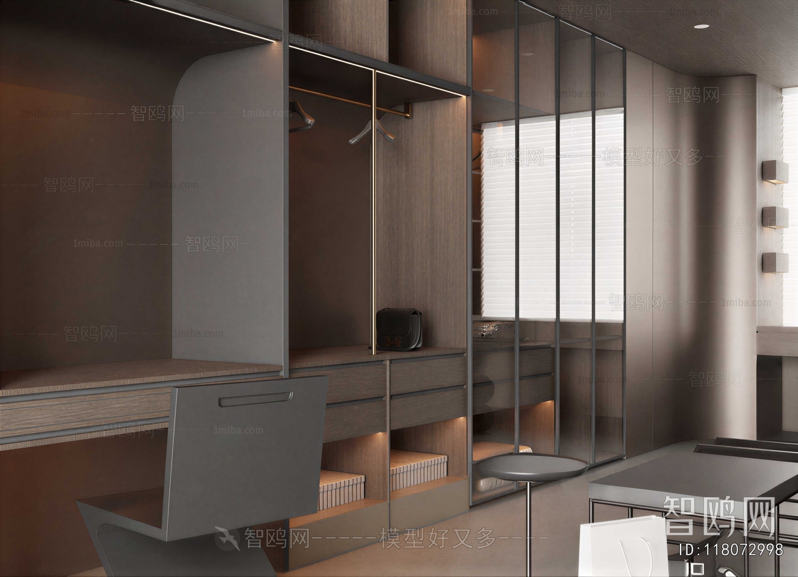 Modern Clothes Storage Area