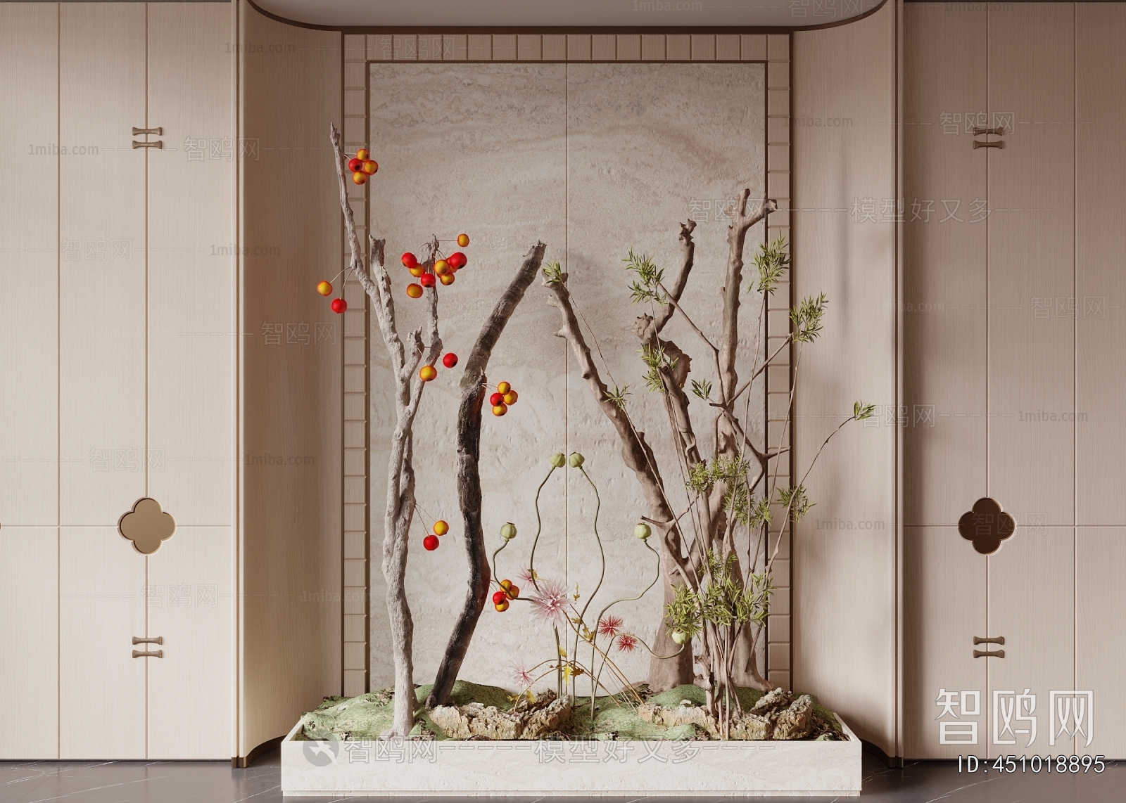 New Chinese Style Plant Landscaping