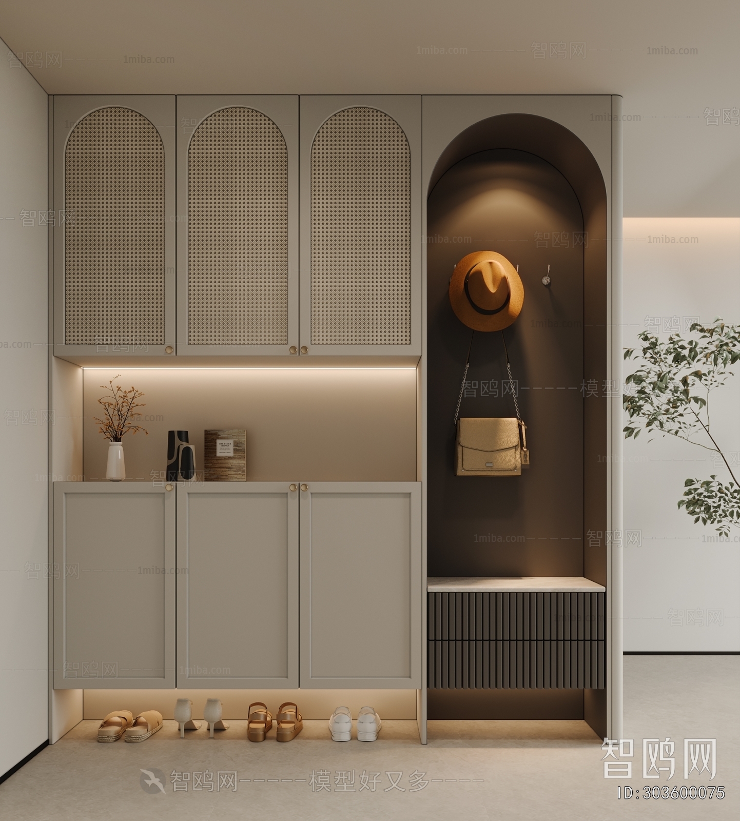 Modern Shoe Cabinet