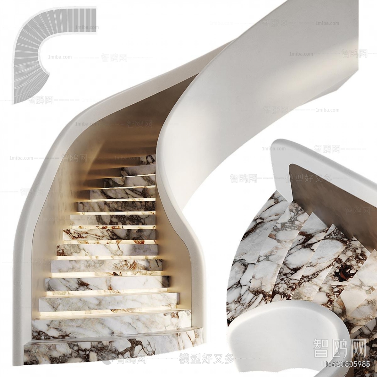 Modern Rotating Staircase