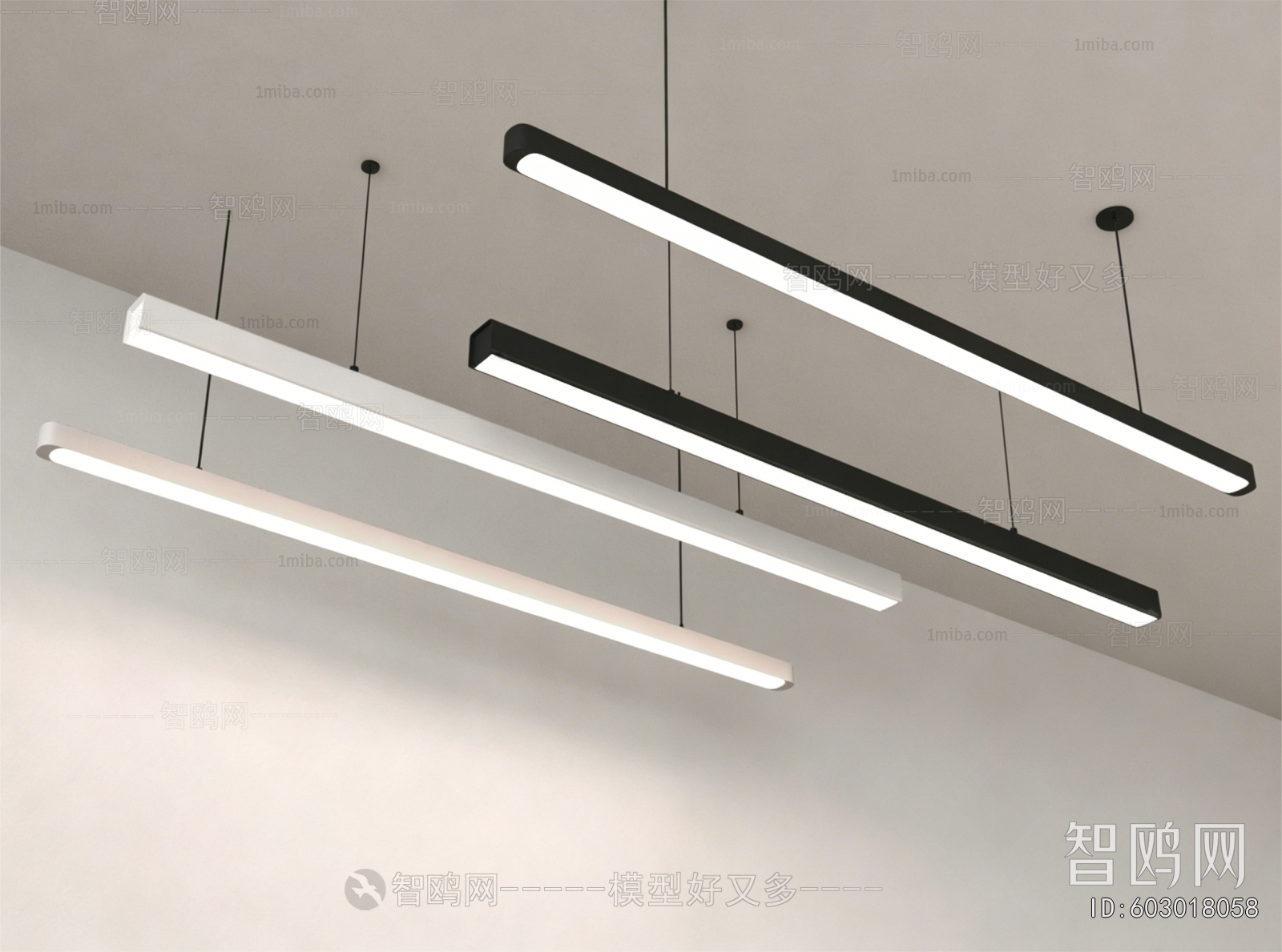 Modern Long Chandelier