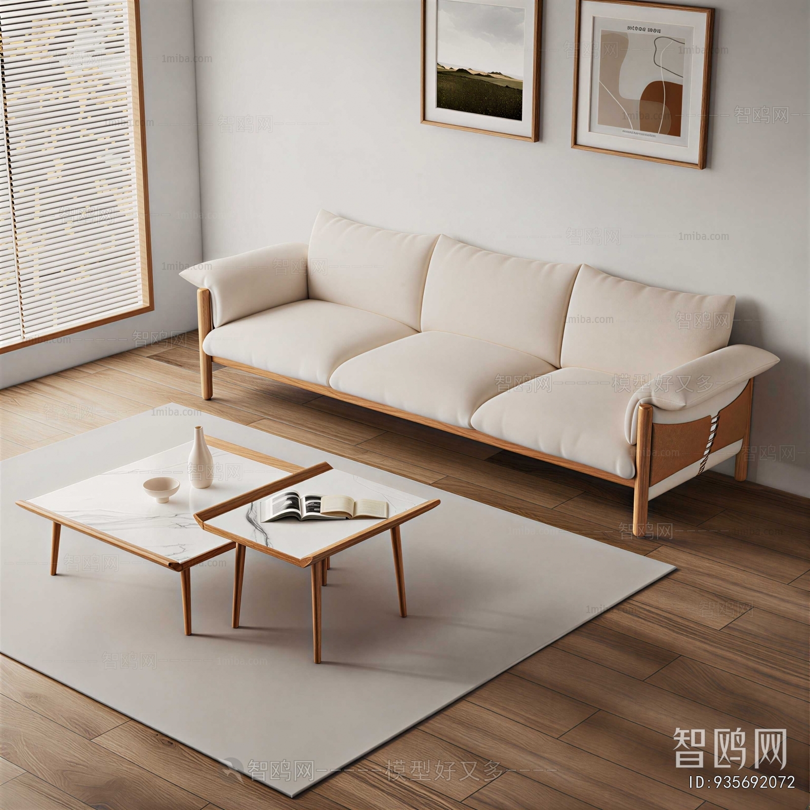 Modern Three-seat Sofa