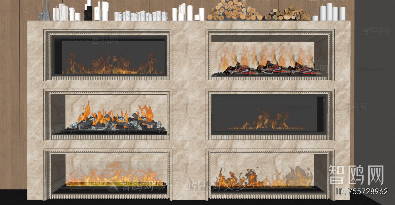 Modern Electronic Fireplace
