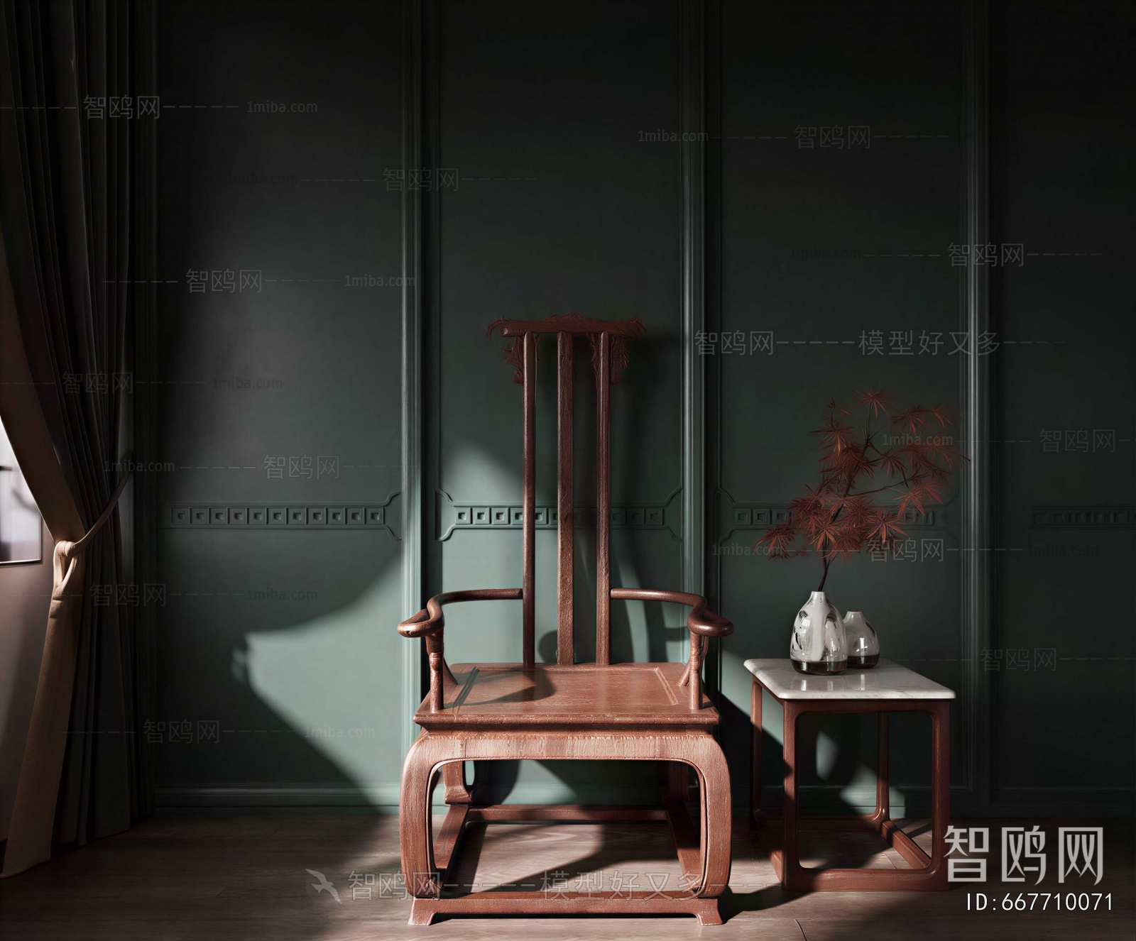 New Chinese Style Lounge Chair