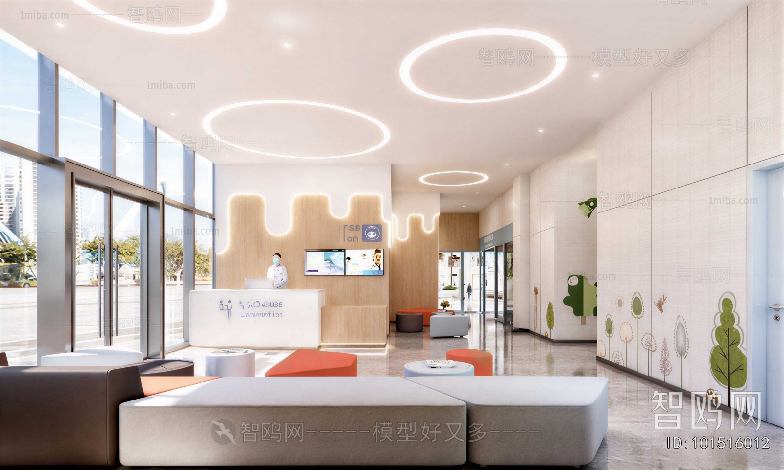 Modern Hospital Hall