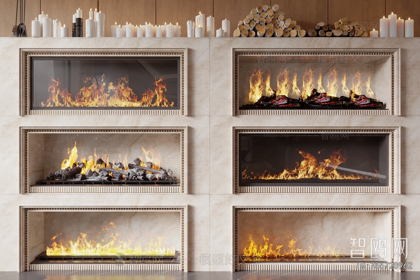 Modern Electronic Fireplace