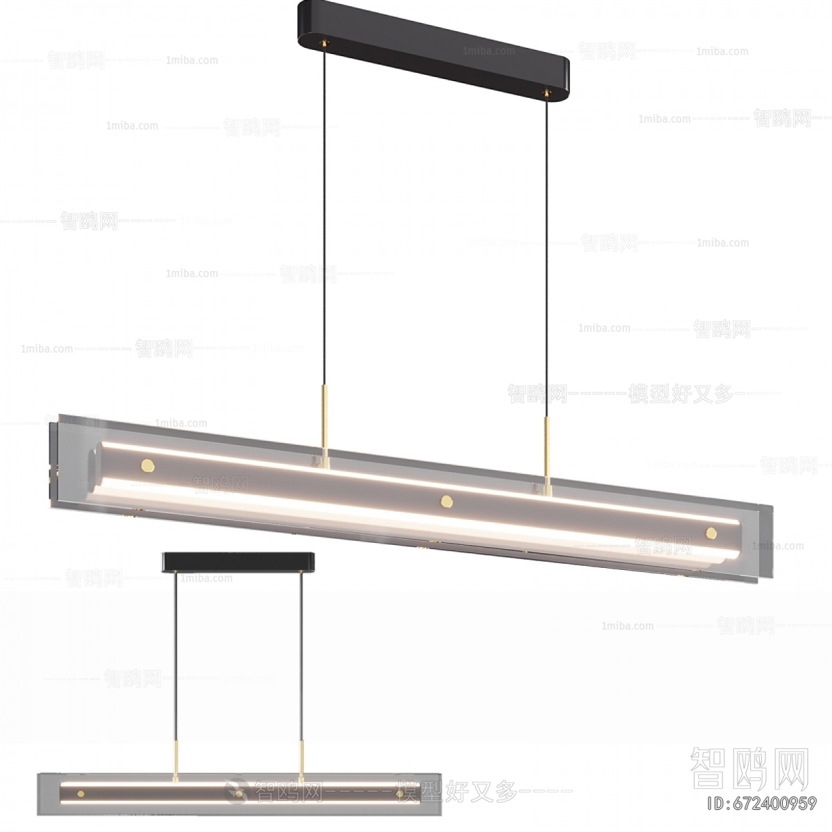 Modern Long Chandelier