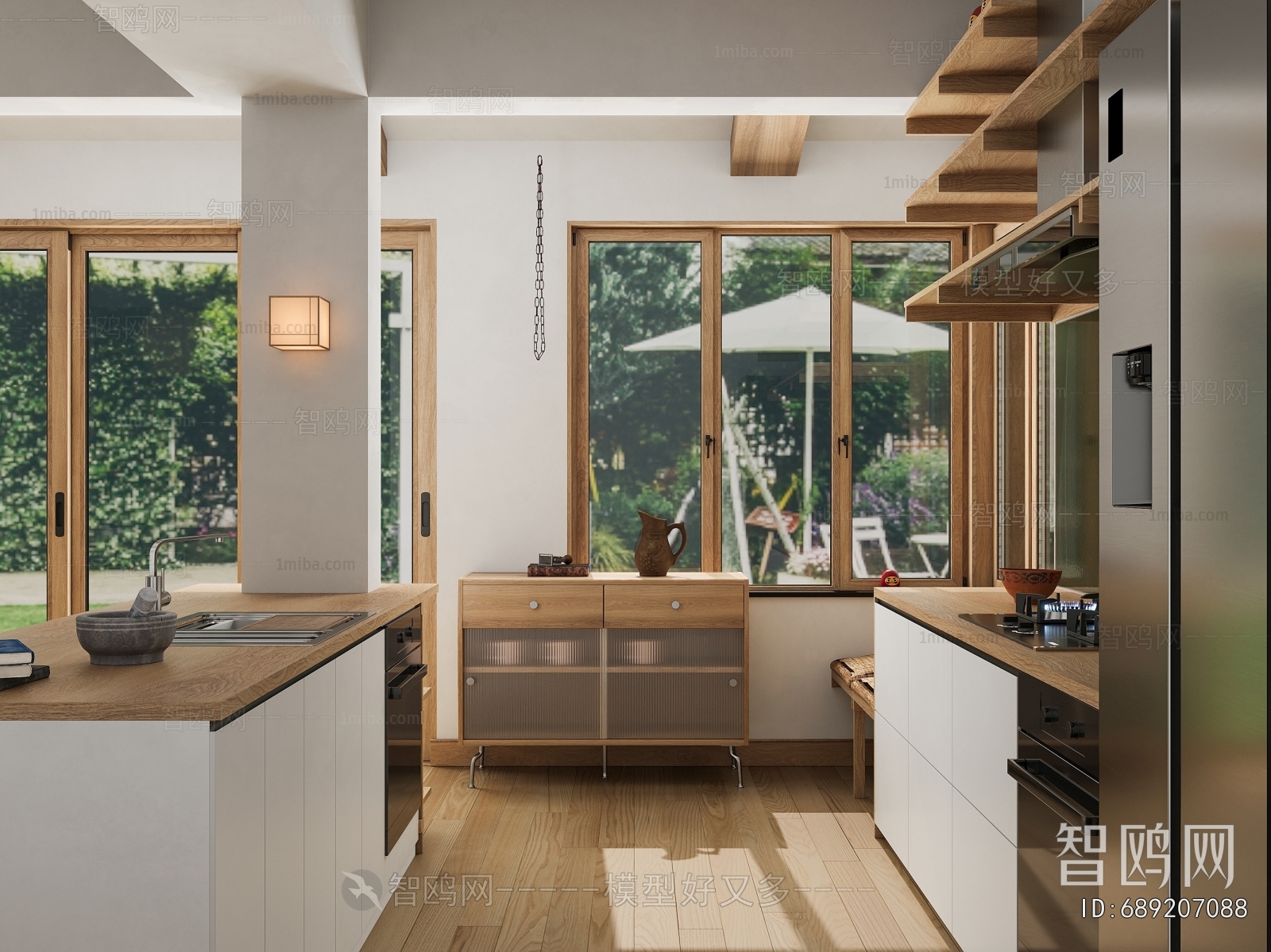 Nordic Style Open Kitchen
