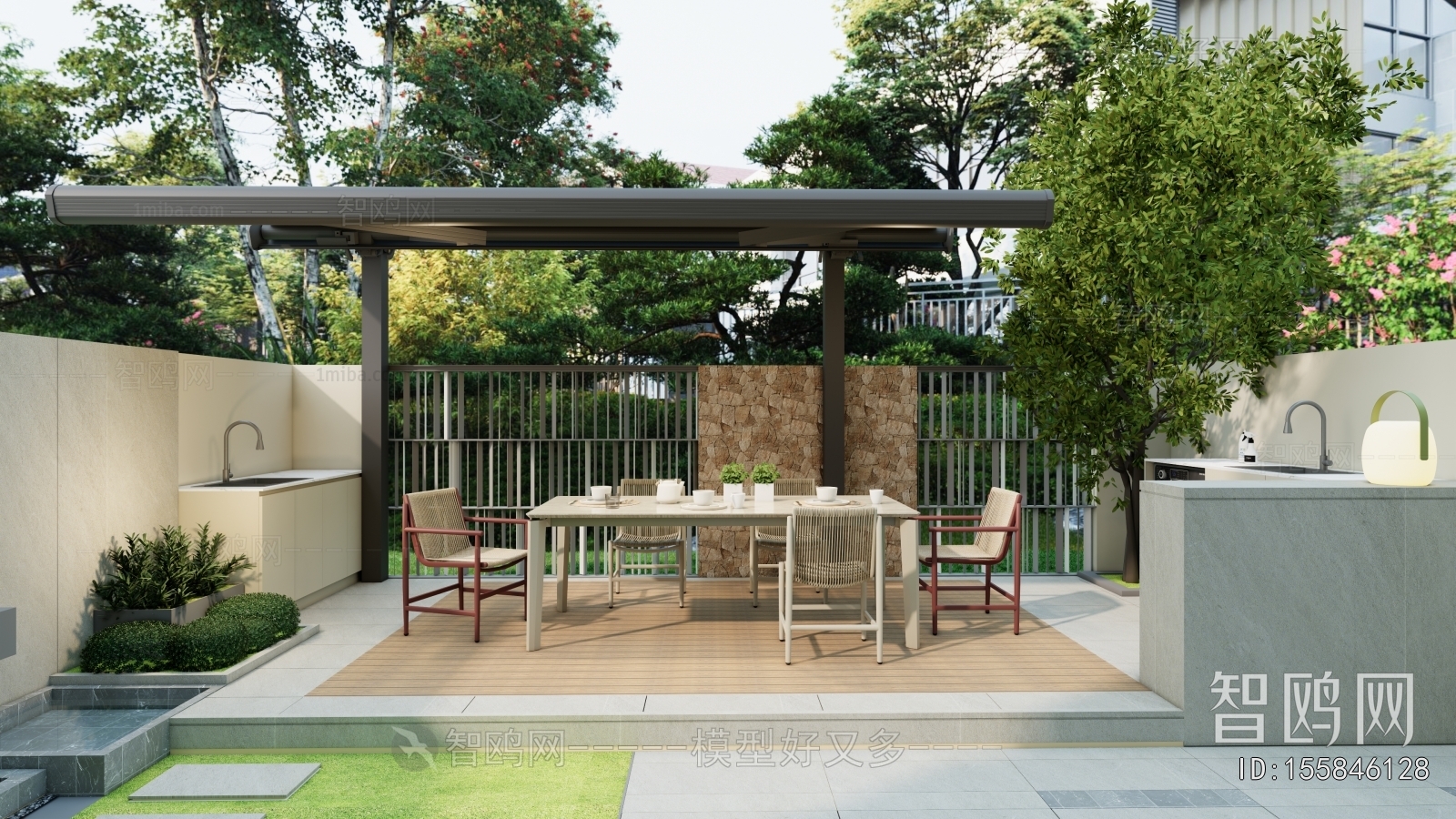 Modern Courtyard/landscape