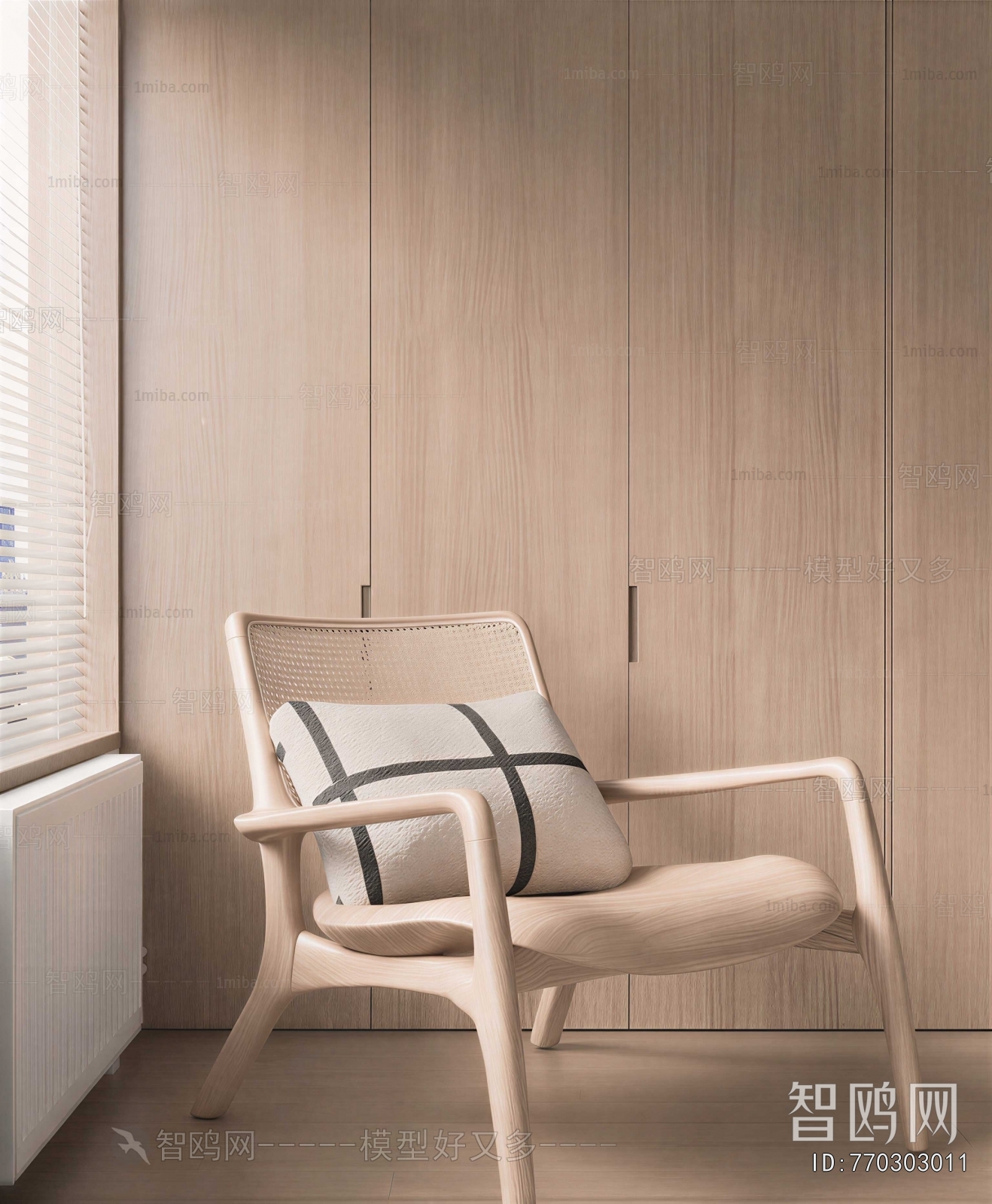 Wabi-sabi Style Single Sofa