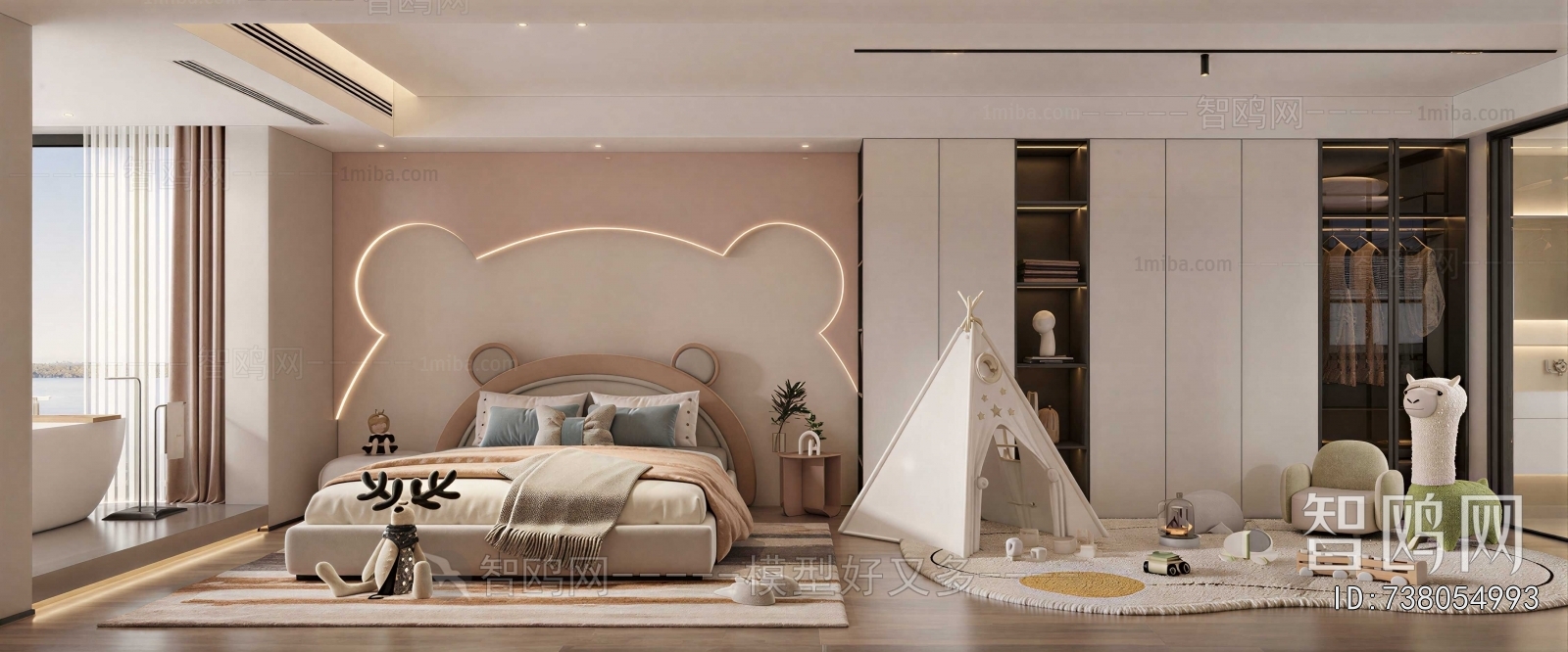 Modern Wabi-sabi Style Bedroom