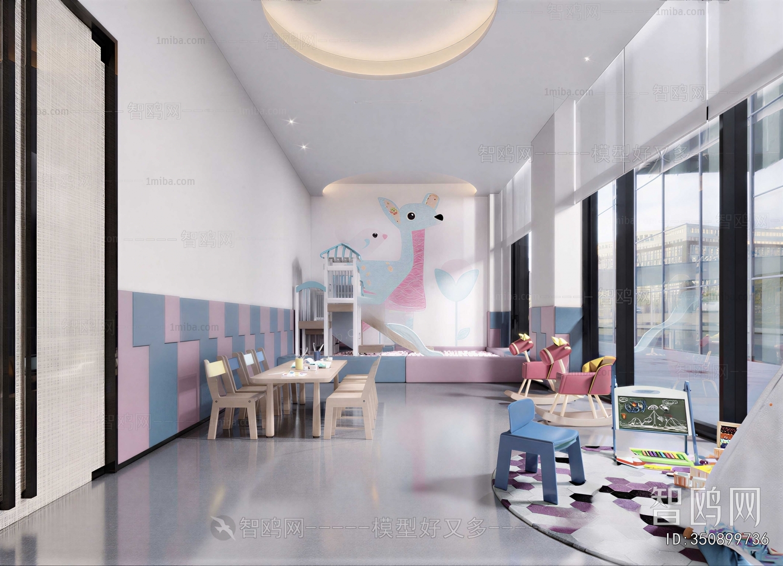 Modern Children's Room Activity Room