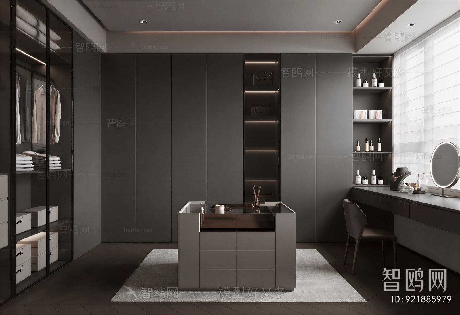 Modern Clothes Storage Area