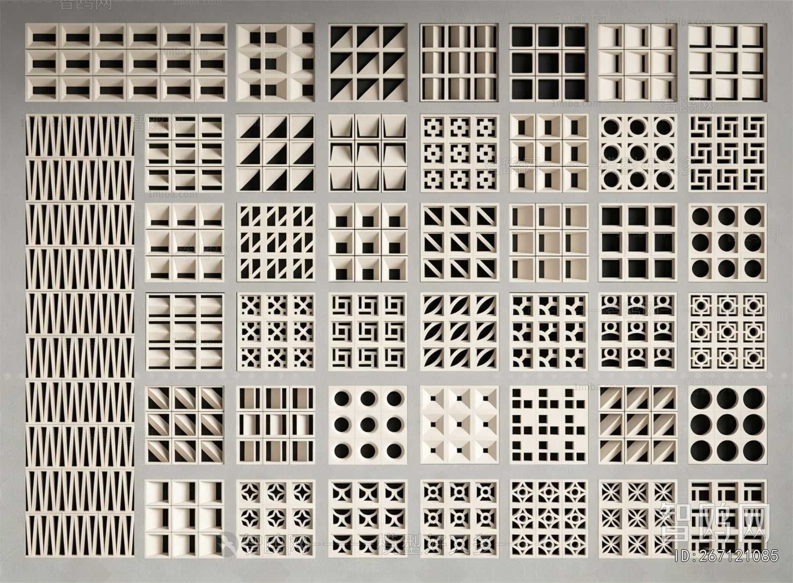 Modern Cement Brick Screen Partition