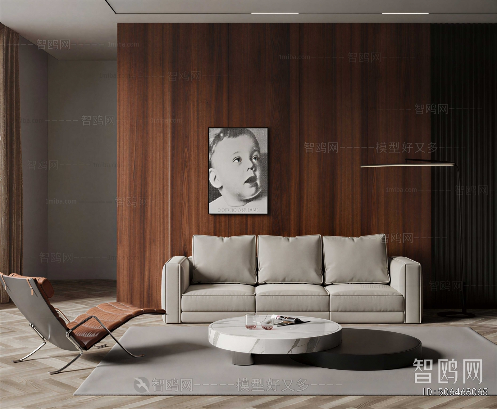 Modern Three-seat Sofa