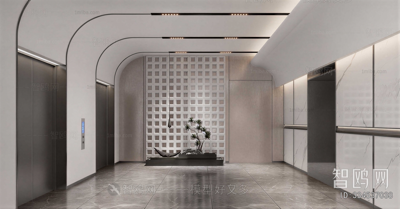 Modern Elevator Hall