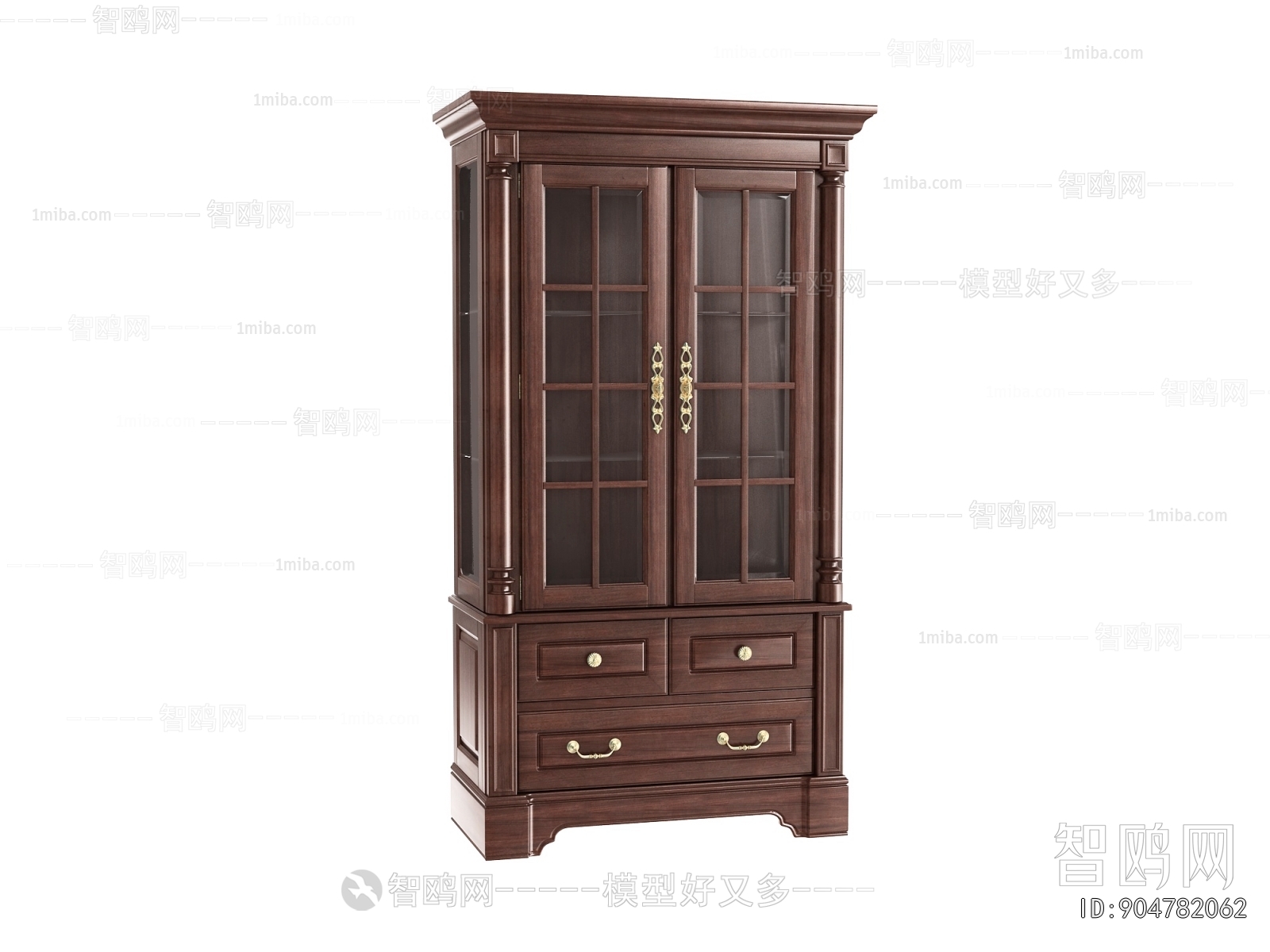 Simple European Style Bookcase
