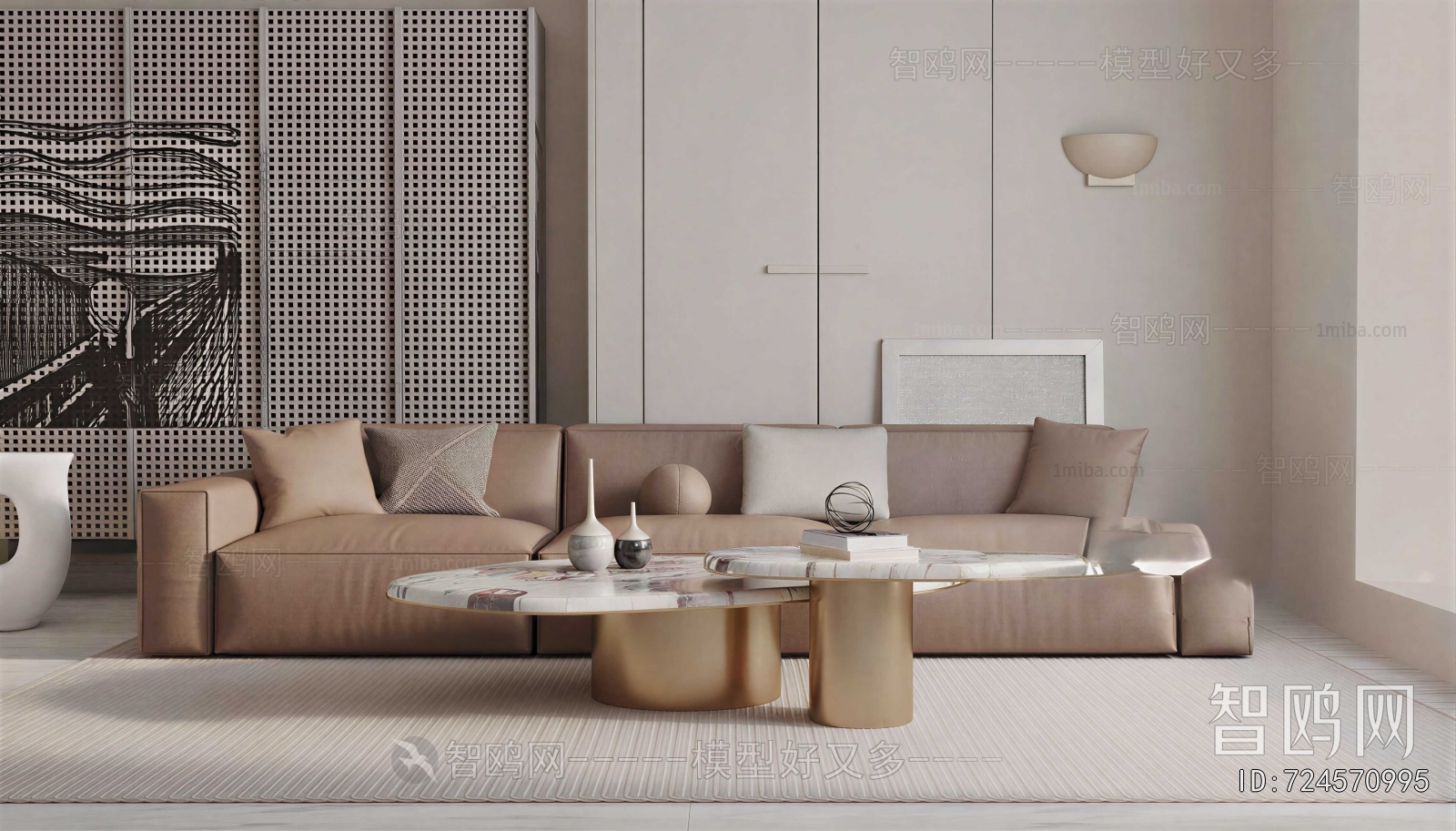 Modern Three-seat Sofa