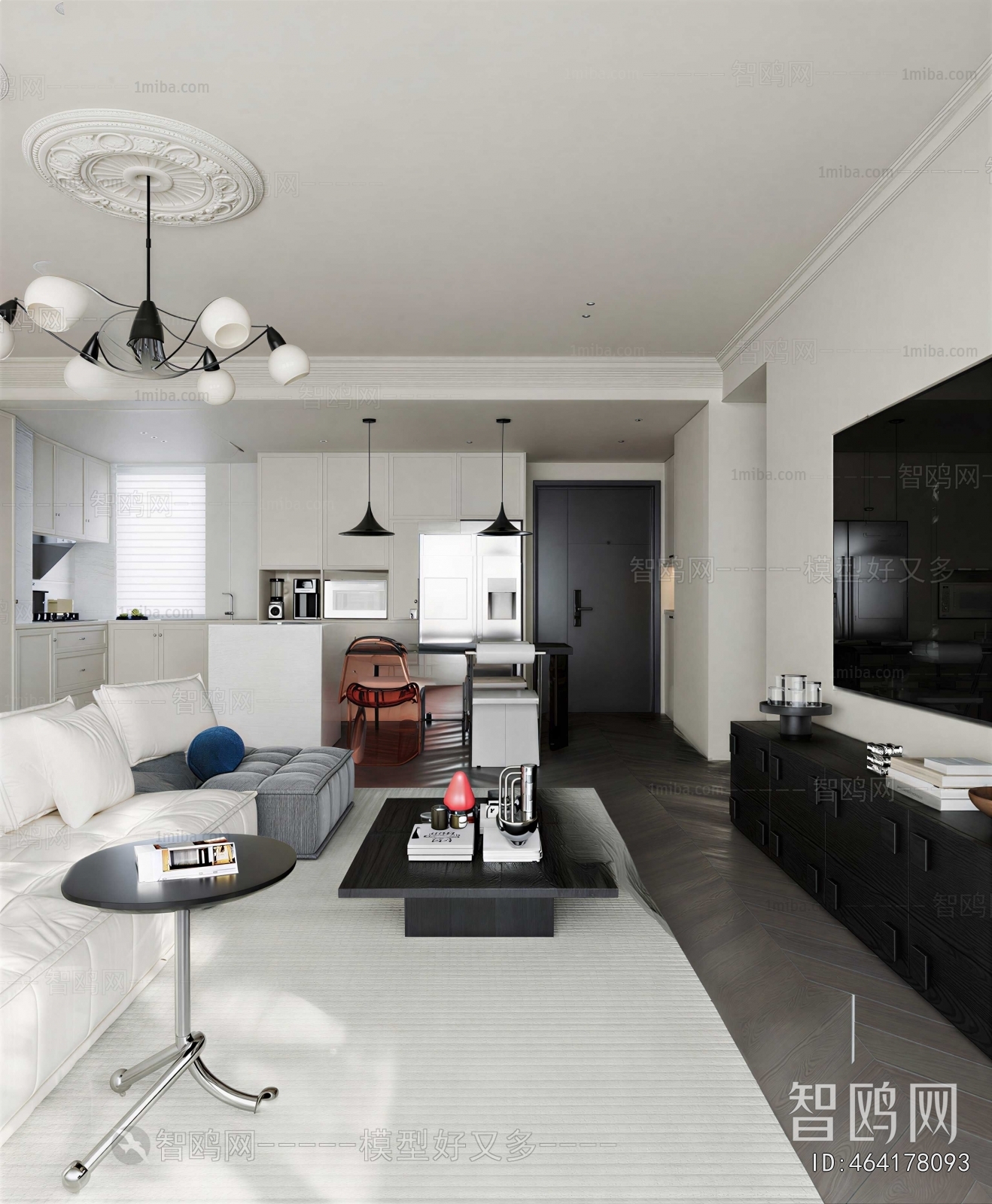 New Chinese Style A Living Room