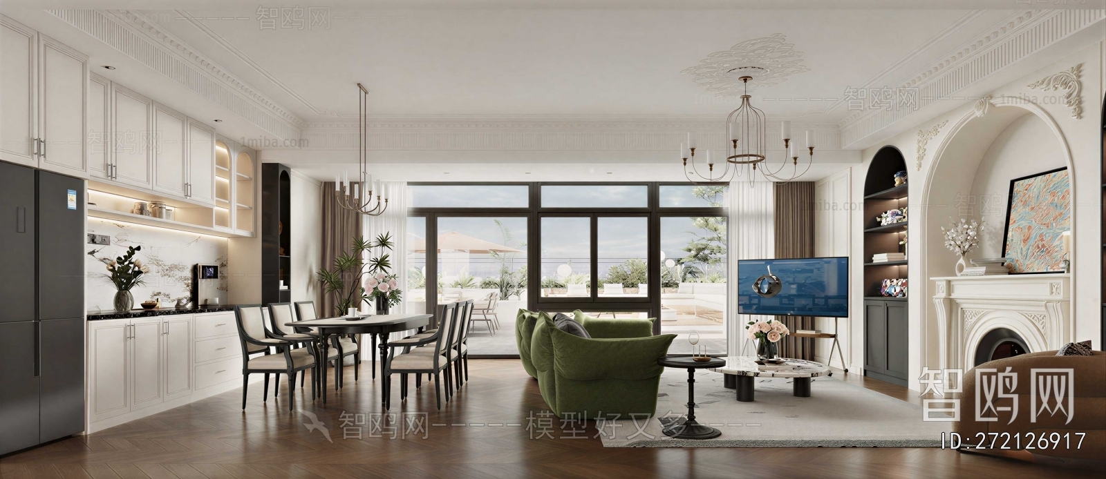 American Style A Living Room