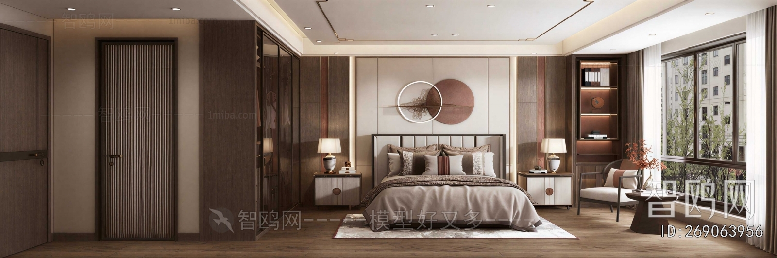 New Chinese Style Bedroom